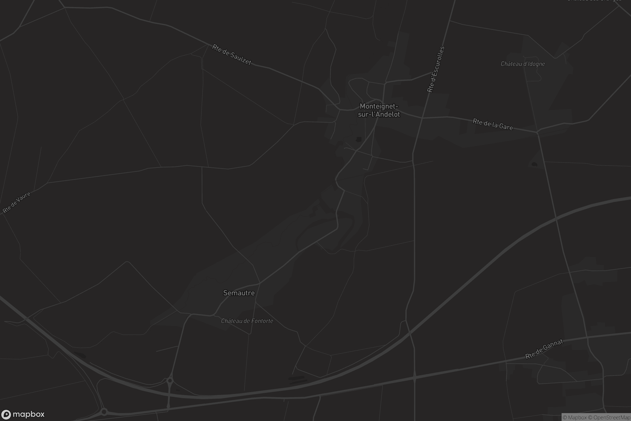 Carte de Monteignet-sur-l'Andelot