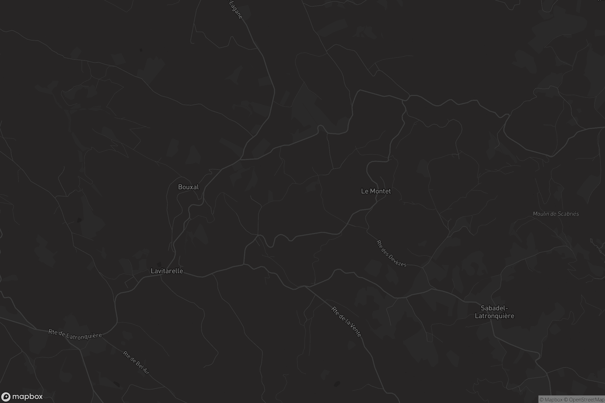 Carte de Montet-et-Bouxal