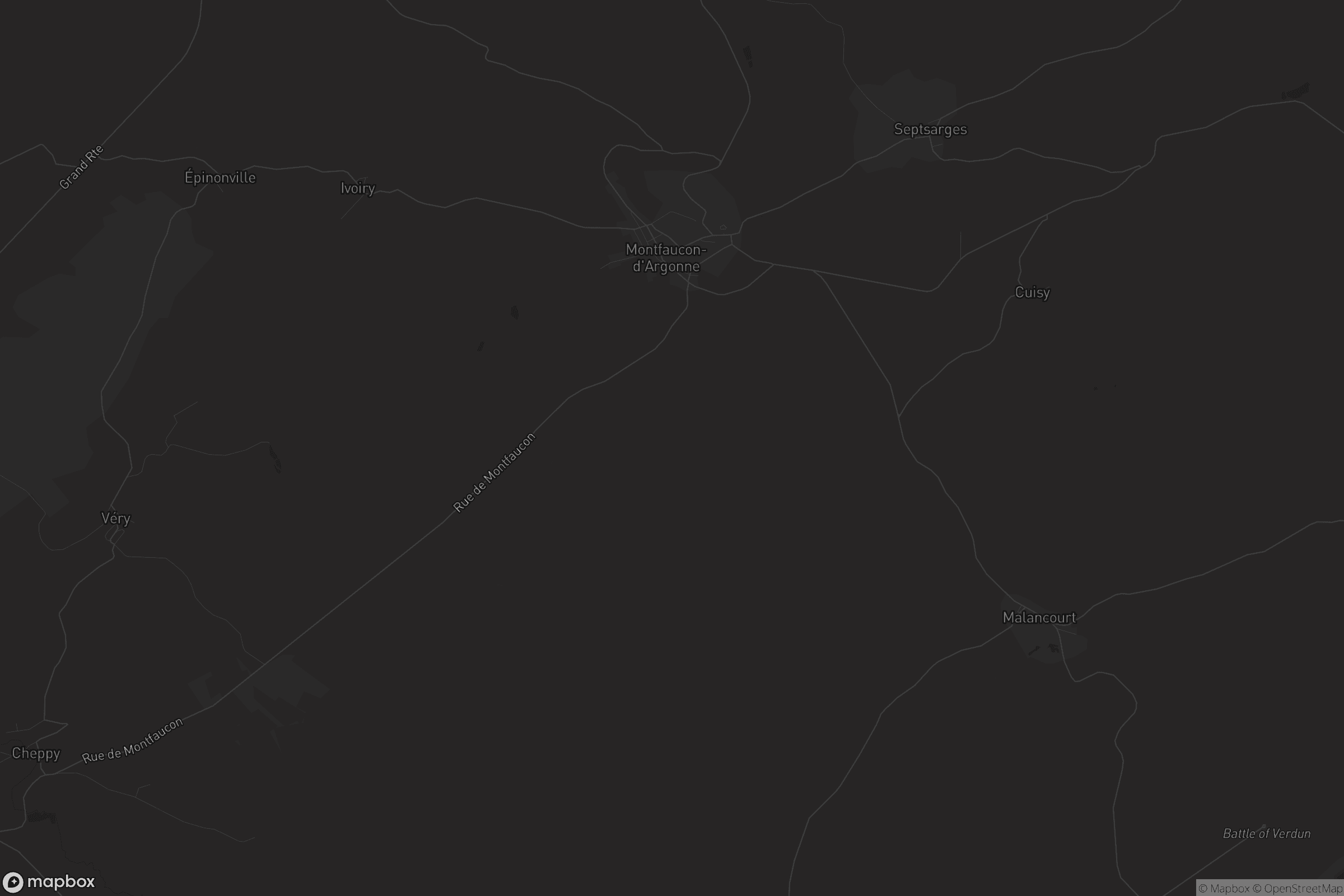 Carte de Montfaucon-d'Argonne