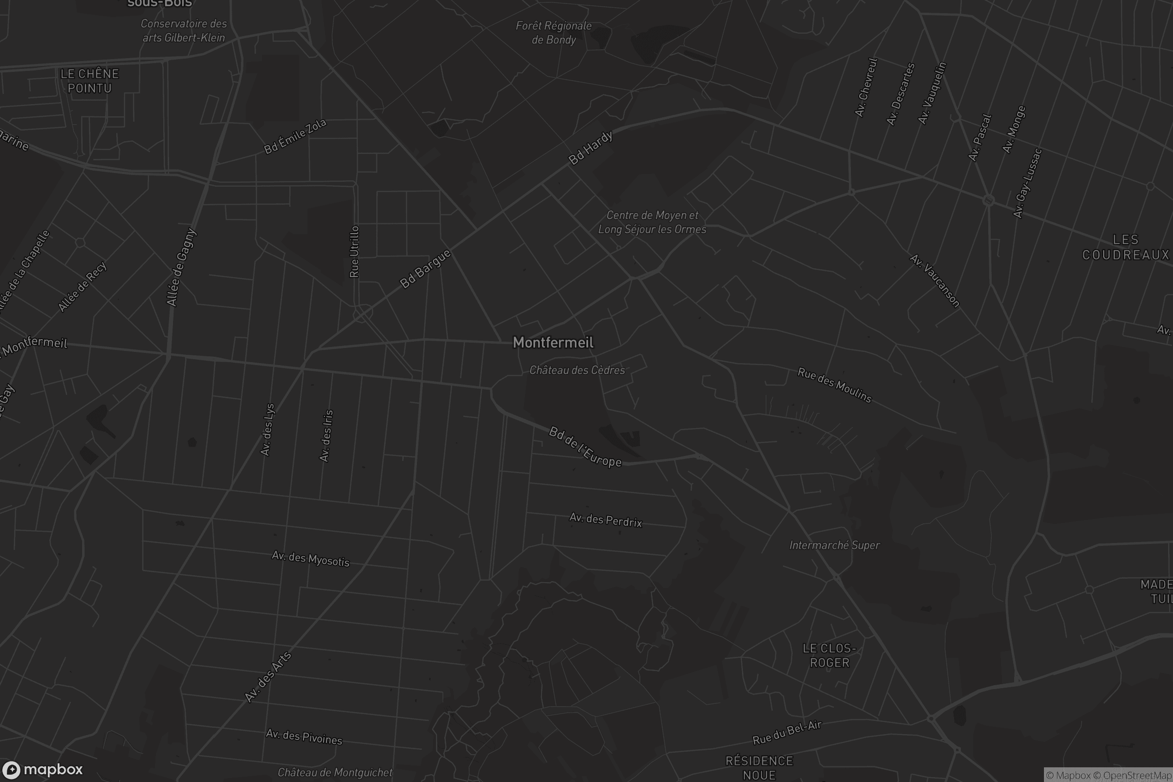 Carte de Montfermeil