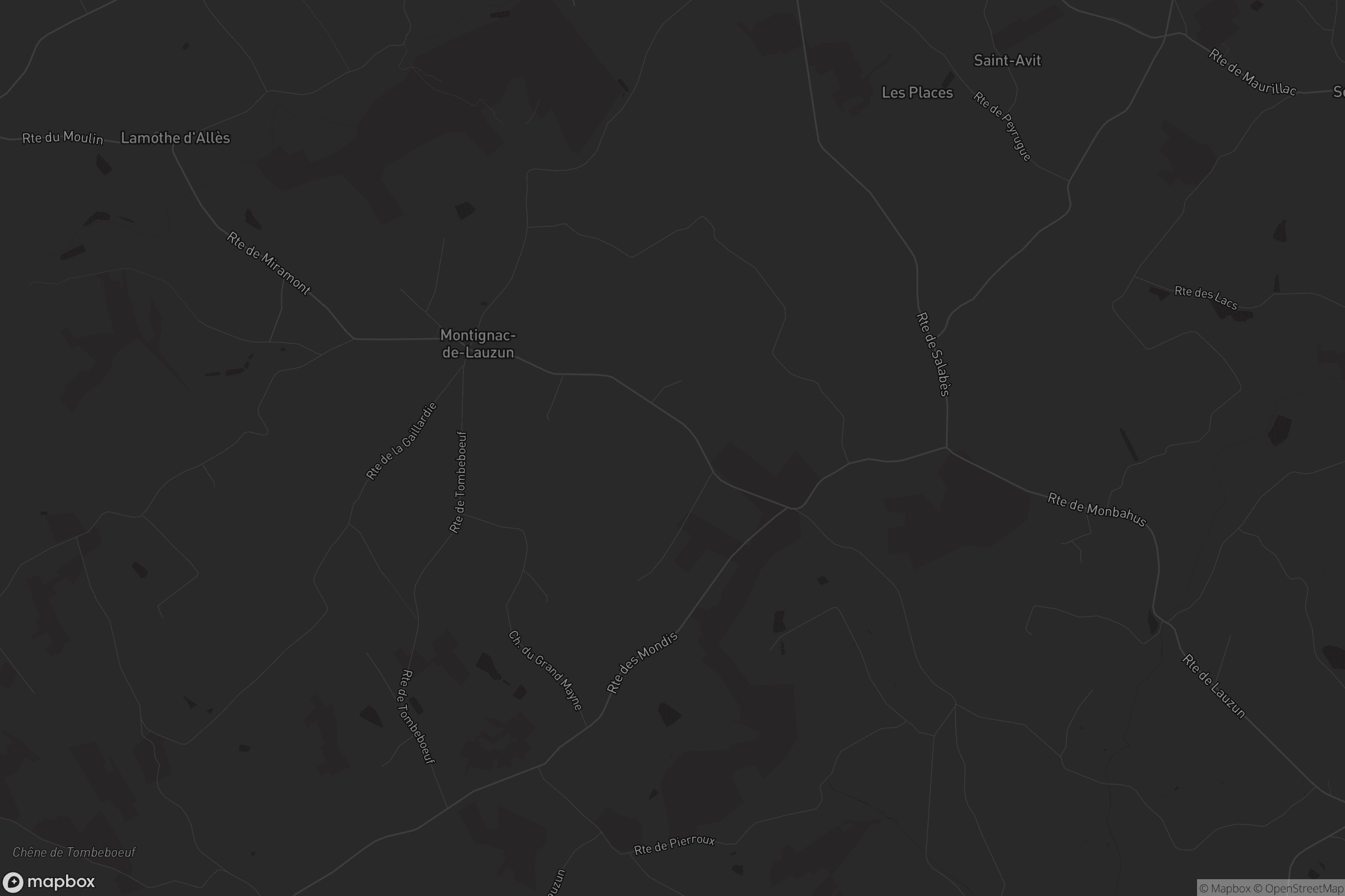 Carte de Montignac-de-Lauzun