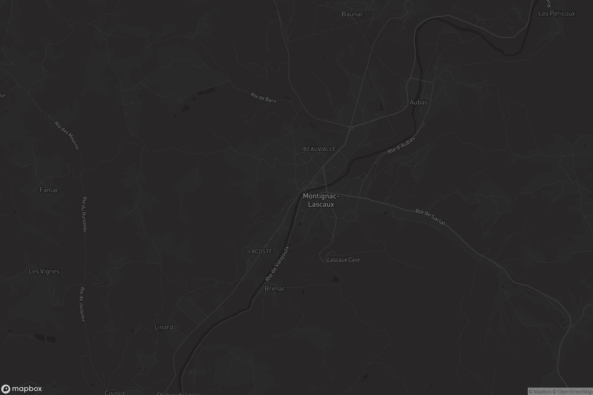 Carte de Montignac-Lascaux