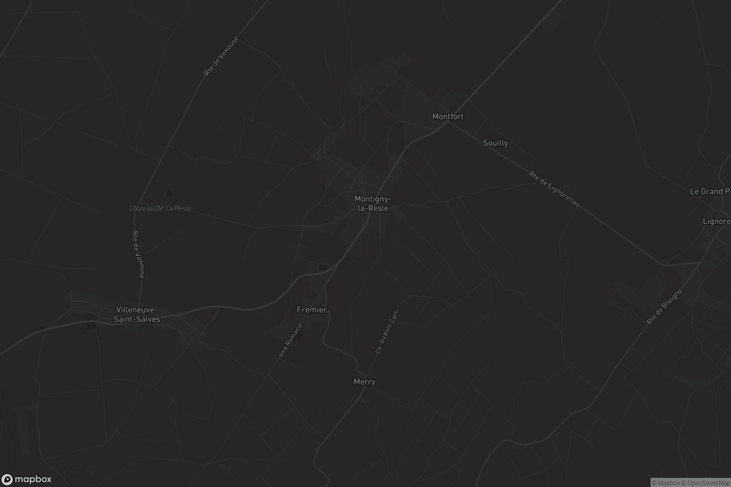 Carte de Montigny-la-Resle