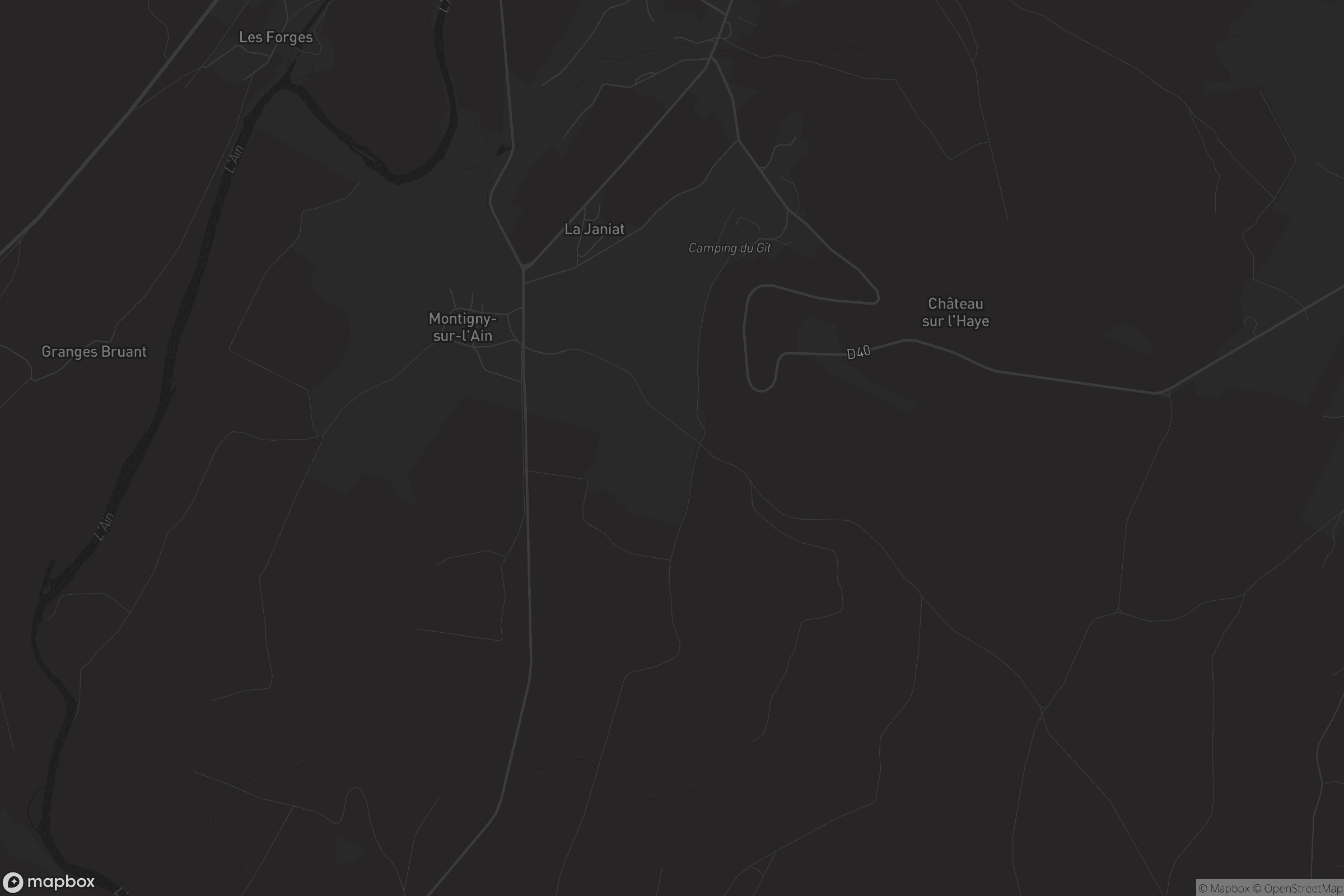 Carte de Montigny-sur-l'Ain
