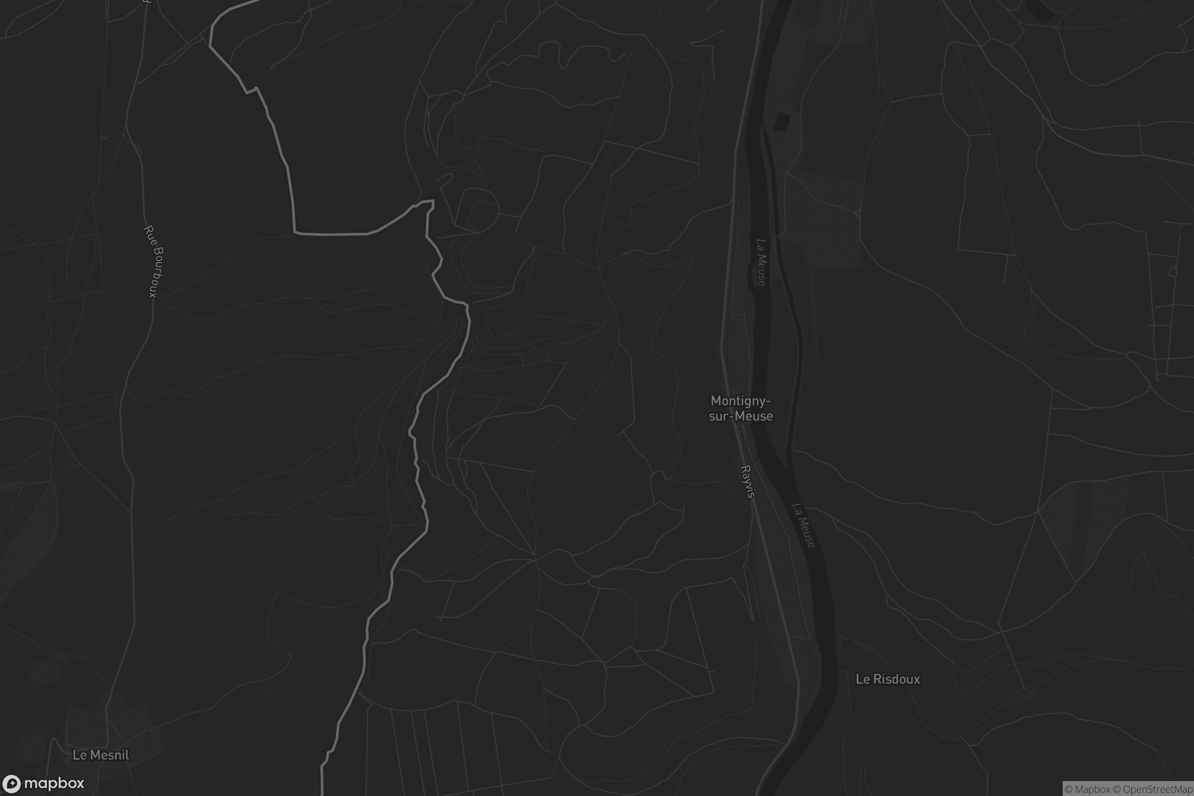 Carte de Montigny-sur-Meuse