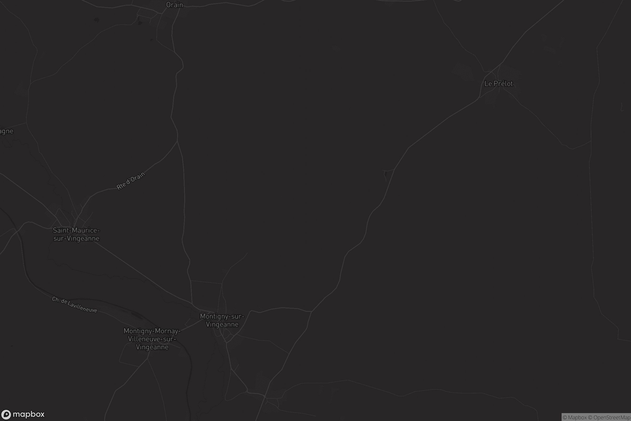 Carte de Montigny-sur-Vingeanne