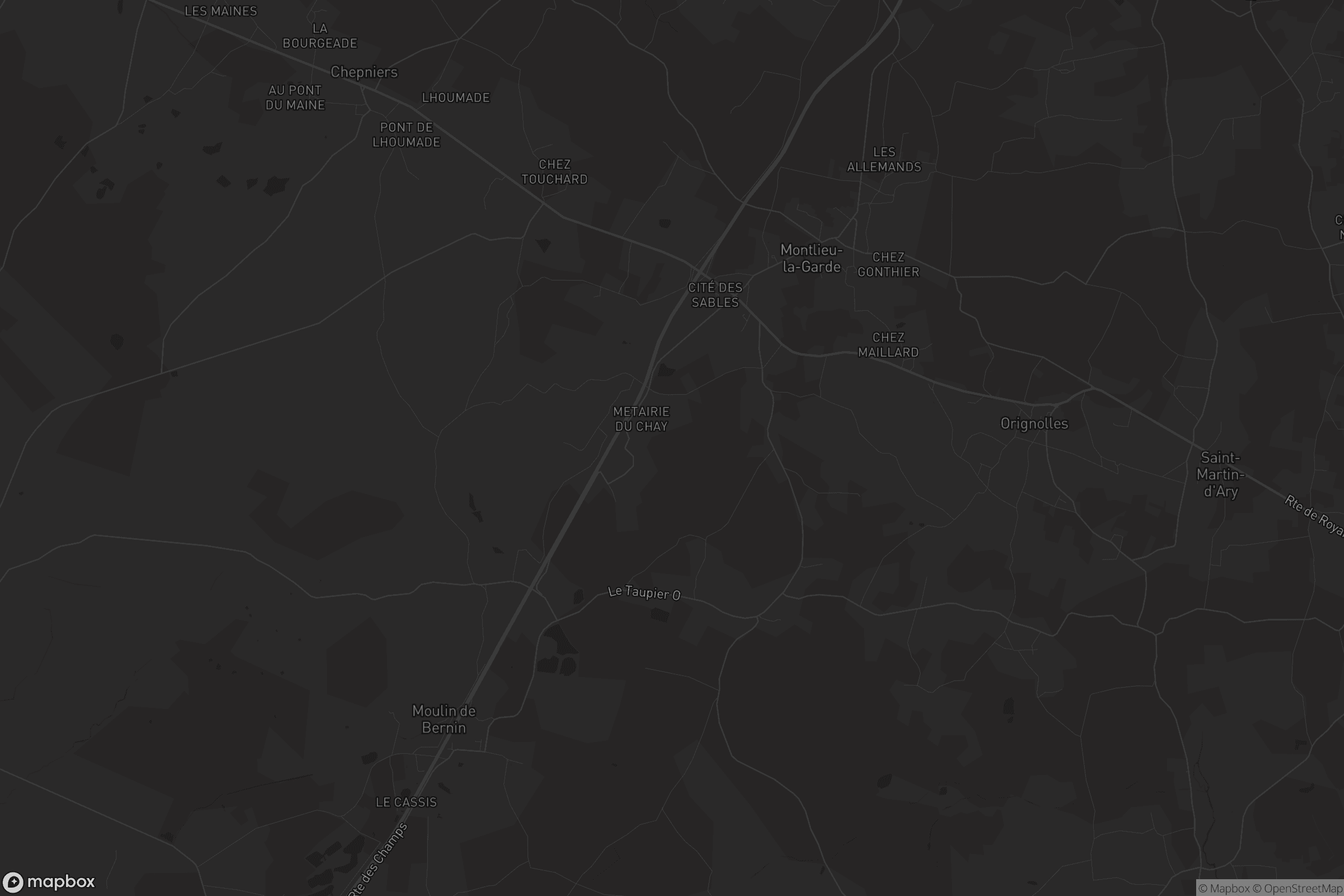 Carte de Montlieu-la-Garde