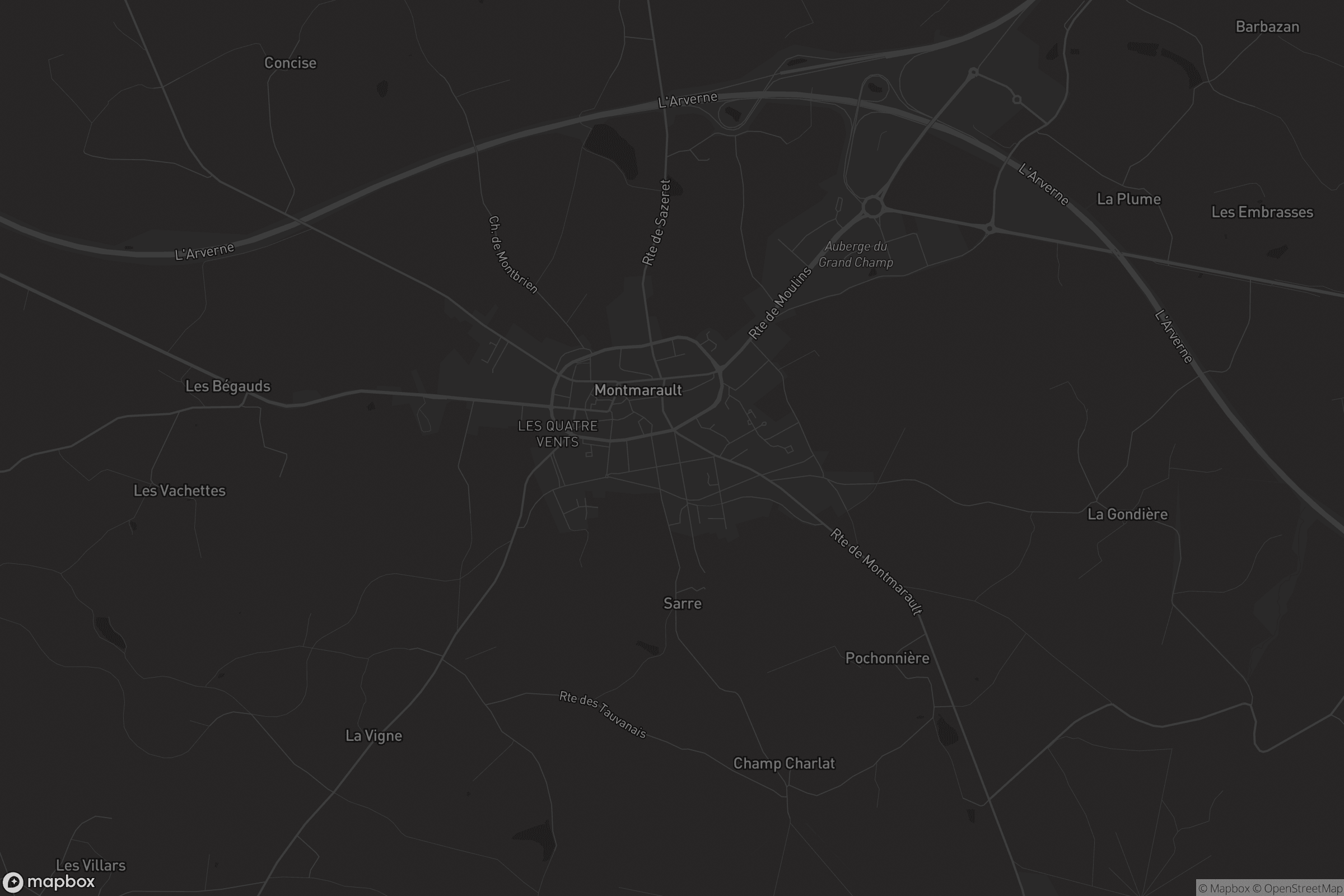 Carte de Montmarault