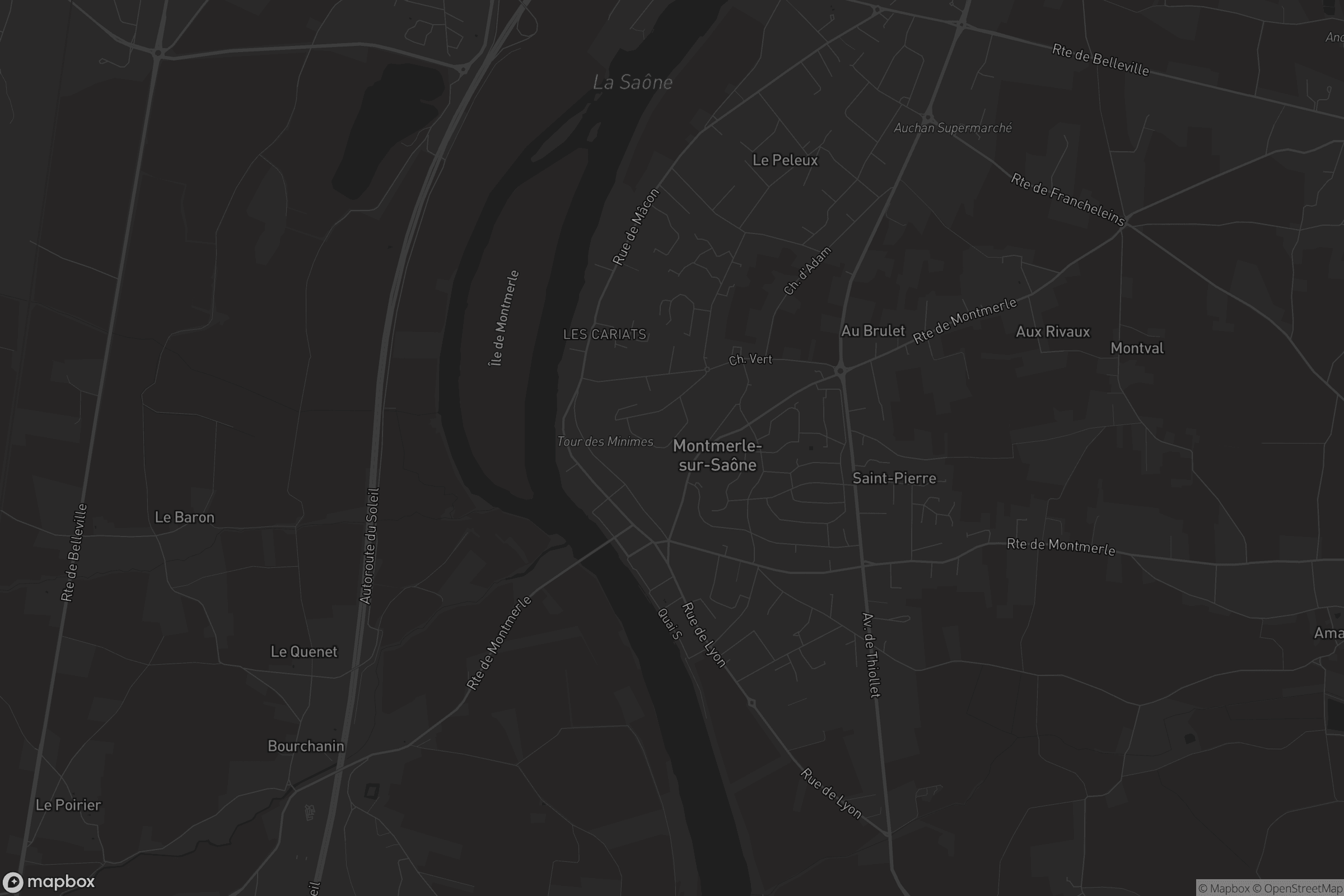 Carte de Montmerle-sur-Saône