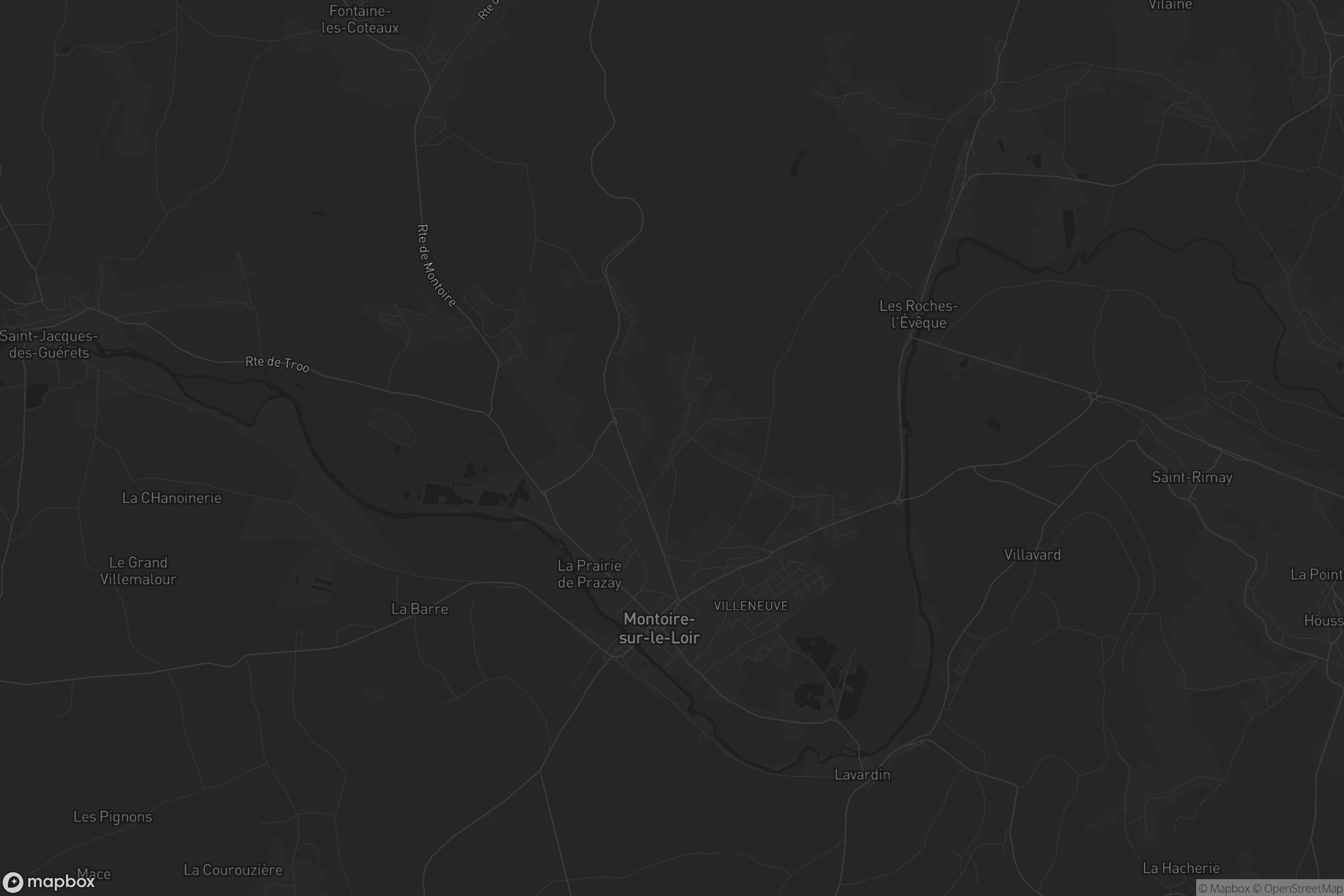 Carte de Montoire-sur-le-Loir
