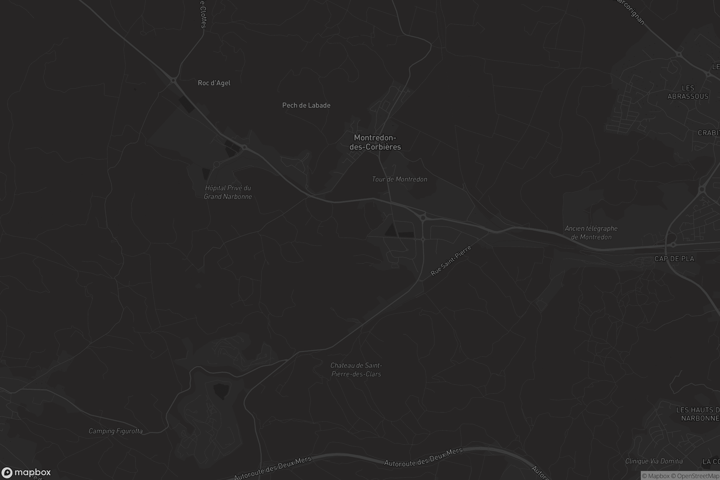 Carte de Montredon-des-Corbières