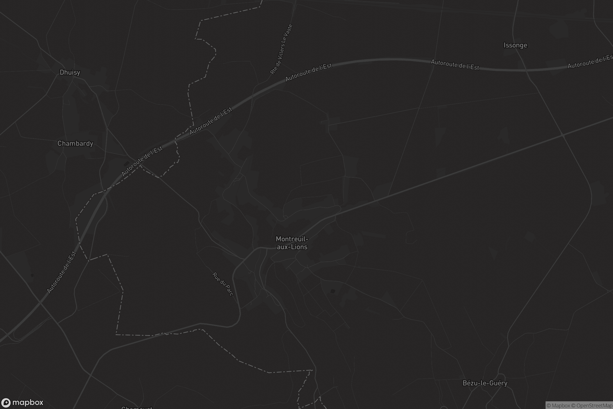 Carte de Montreuil-aux-Lions