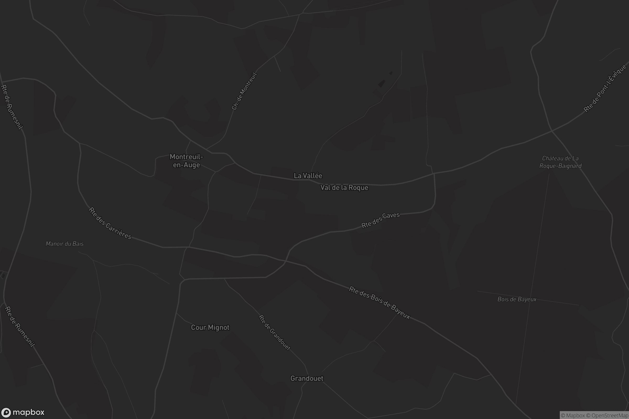 Carte de Montreuil-en-Auge