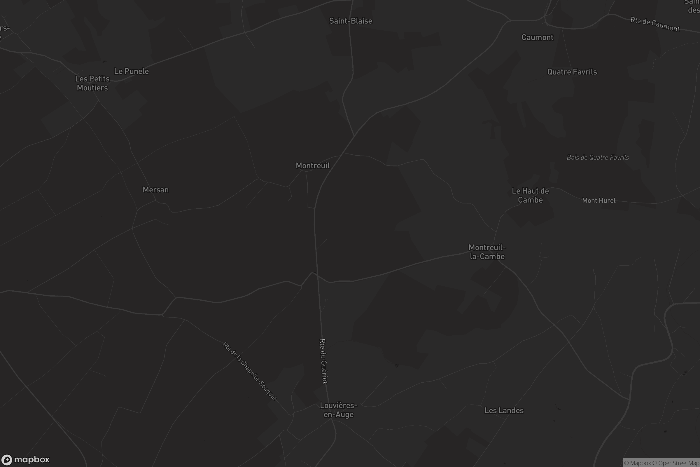 Carte de Montreuil-la-Cambe