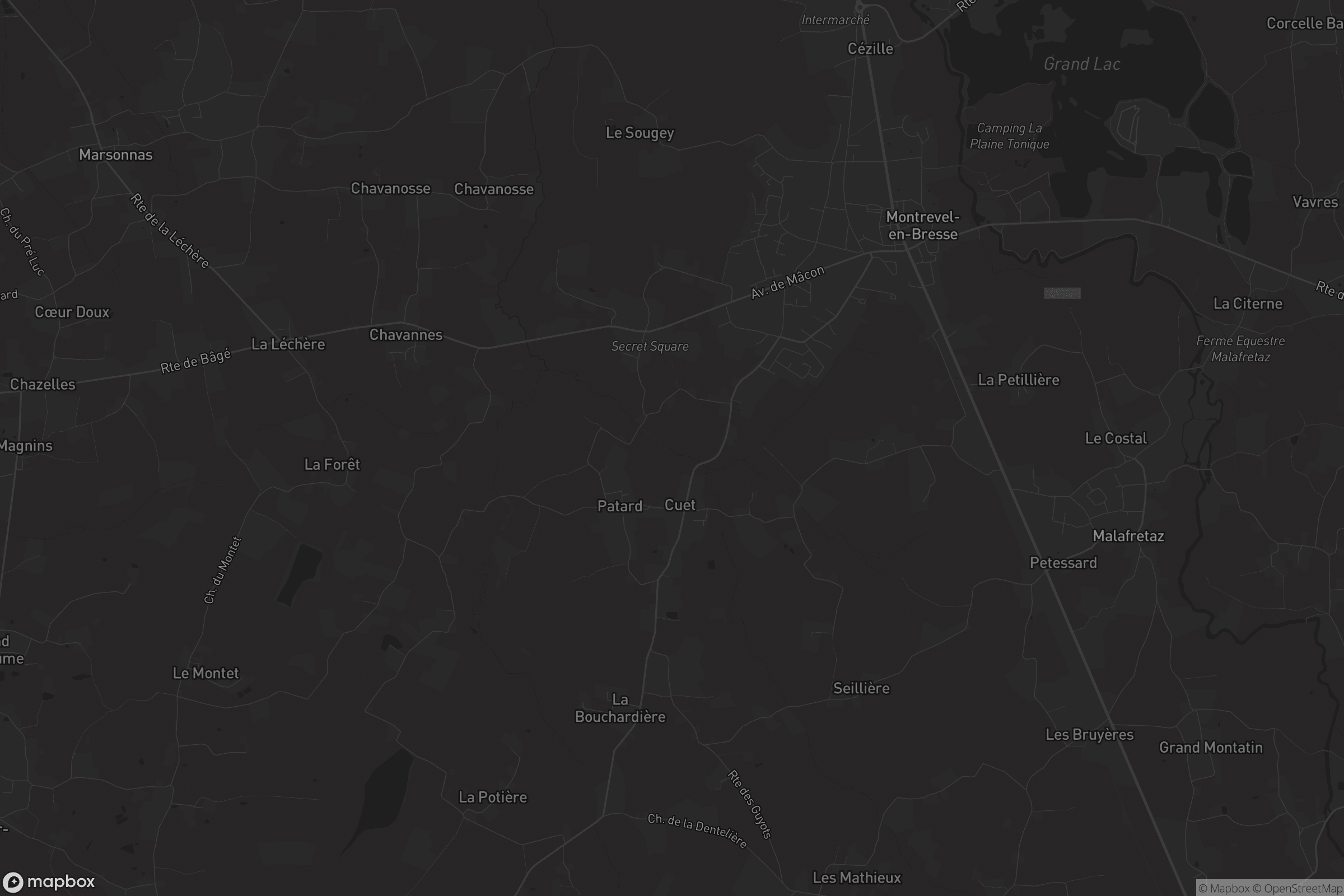 Carte de Montrevel-en-Bresse