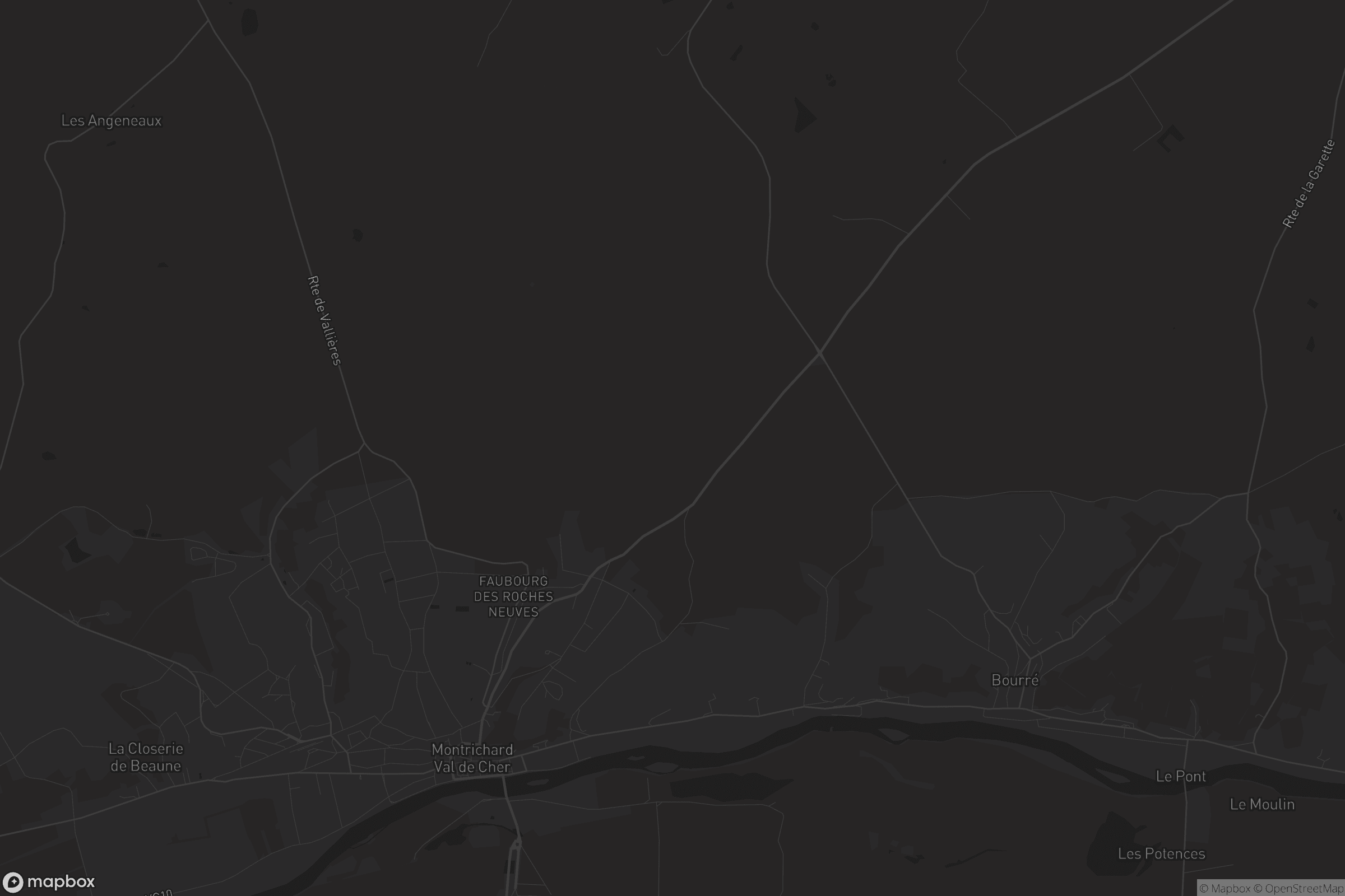 Carte de Montrichard Val de Cher