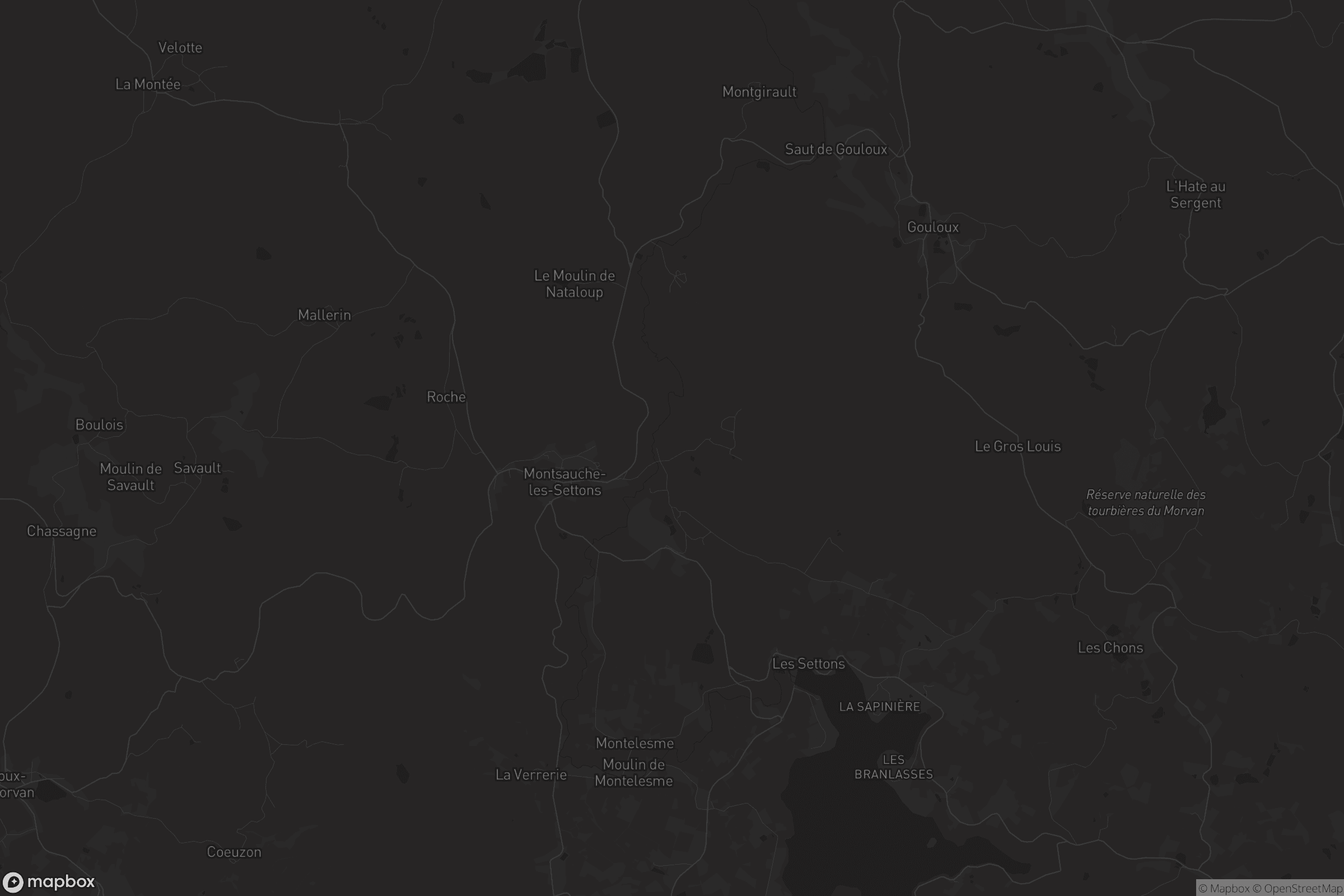 Carte de Montsauche-les-Settons