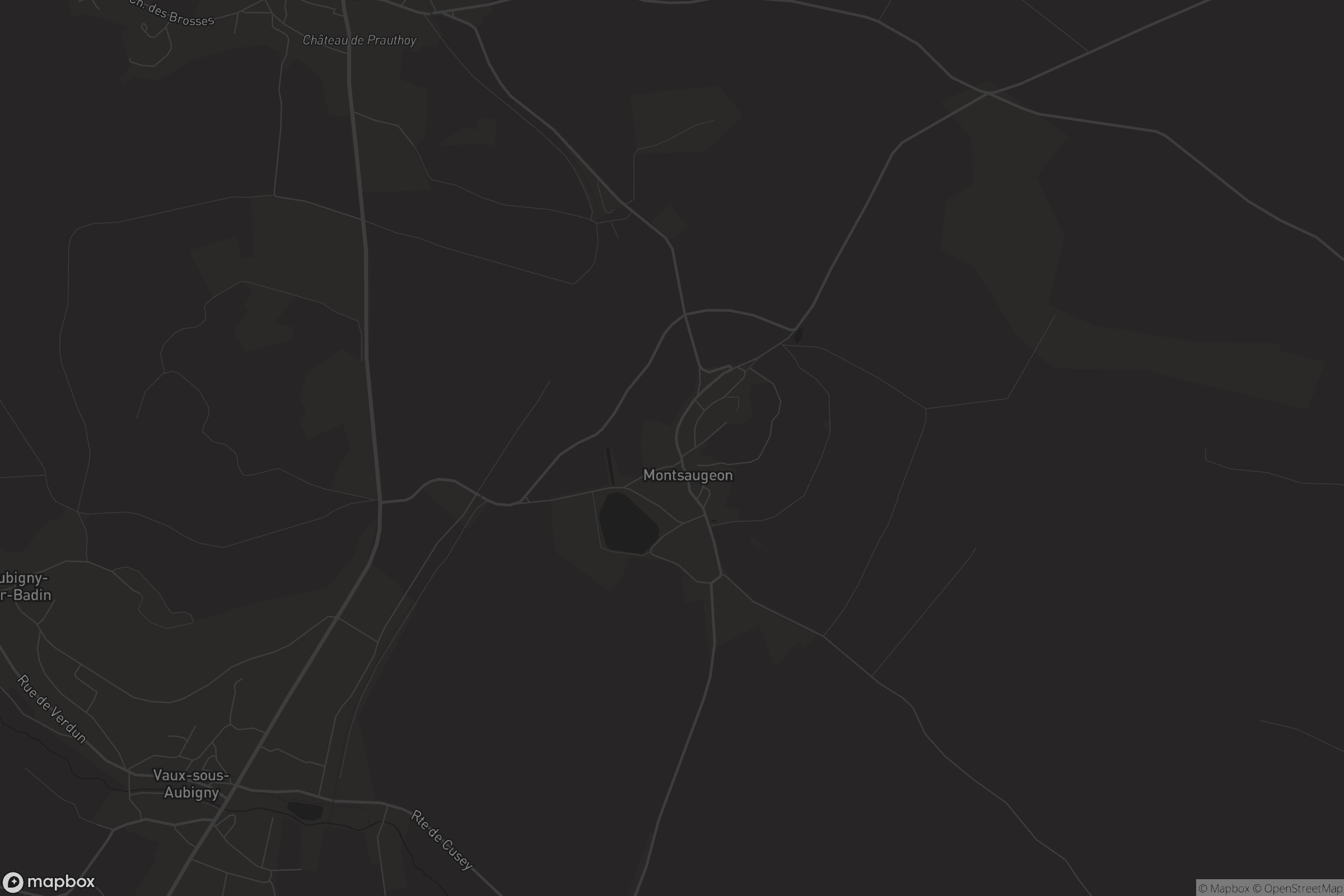 Carte de Montsaugeon