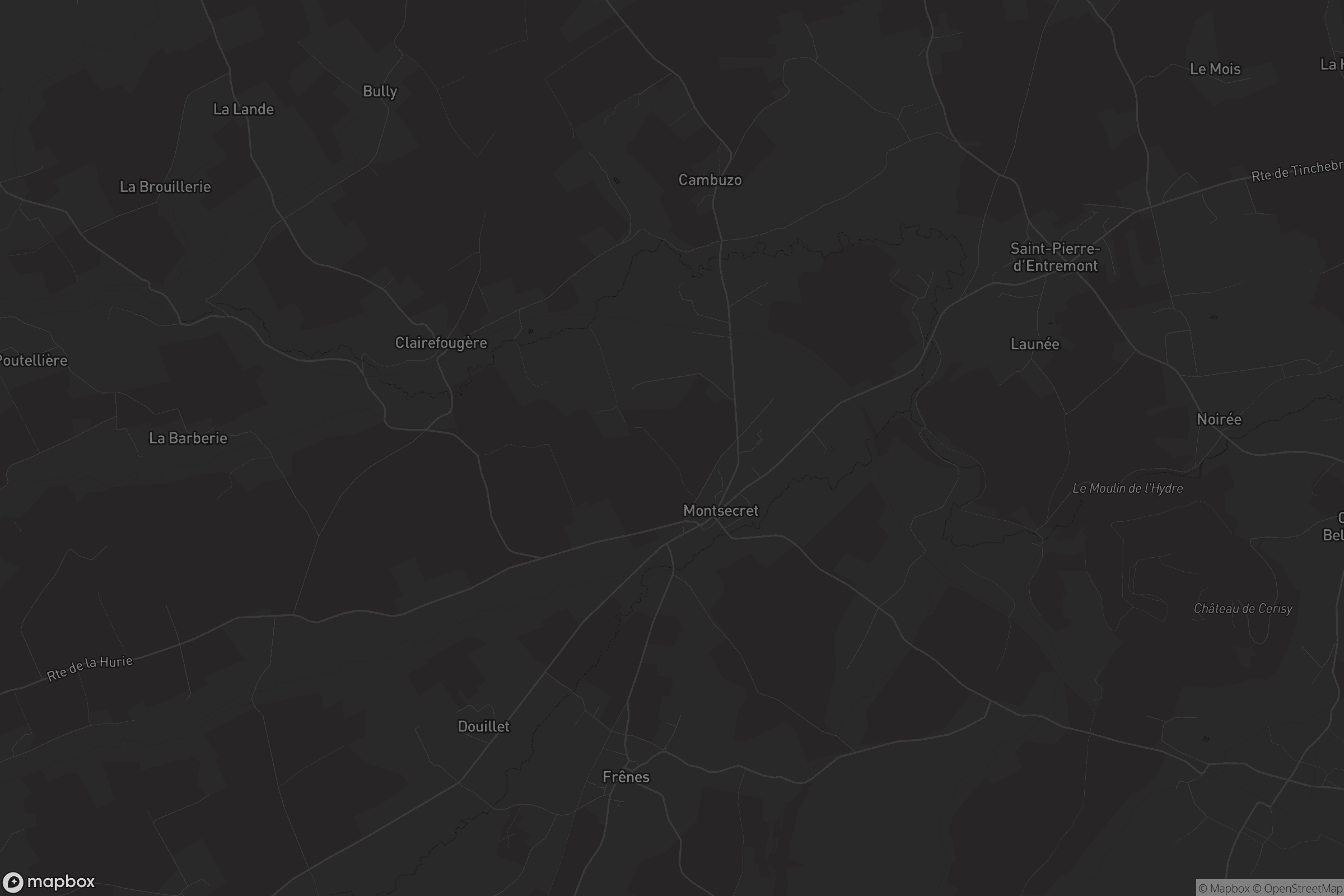 Carte de Montsecret-Clairefougère