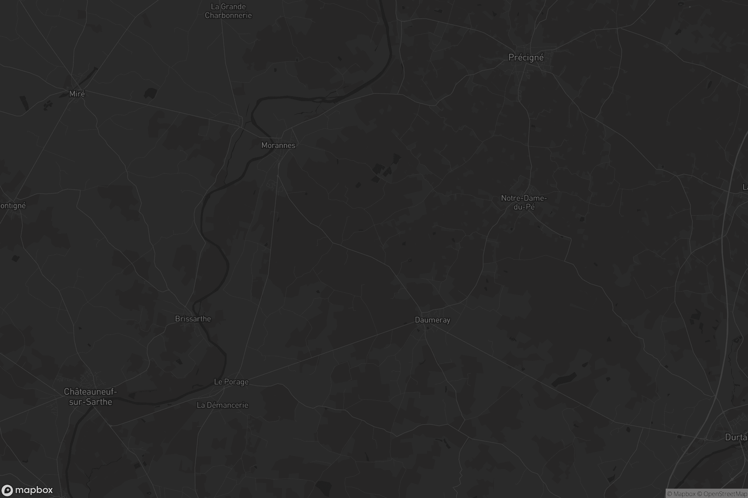 Carte de Morannes sur Sarthe-Daumeray