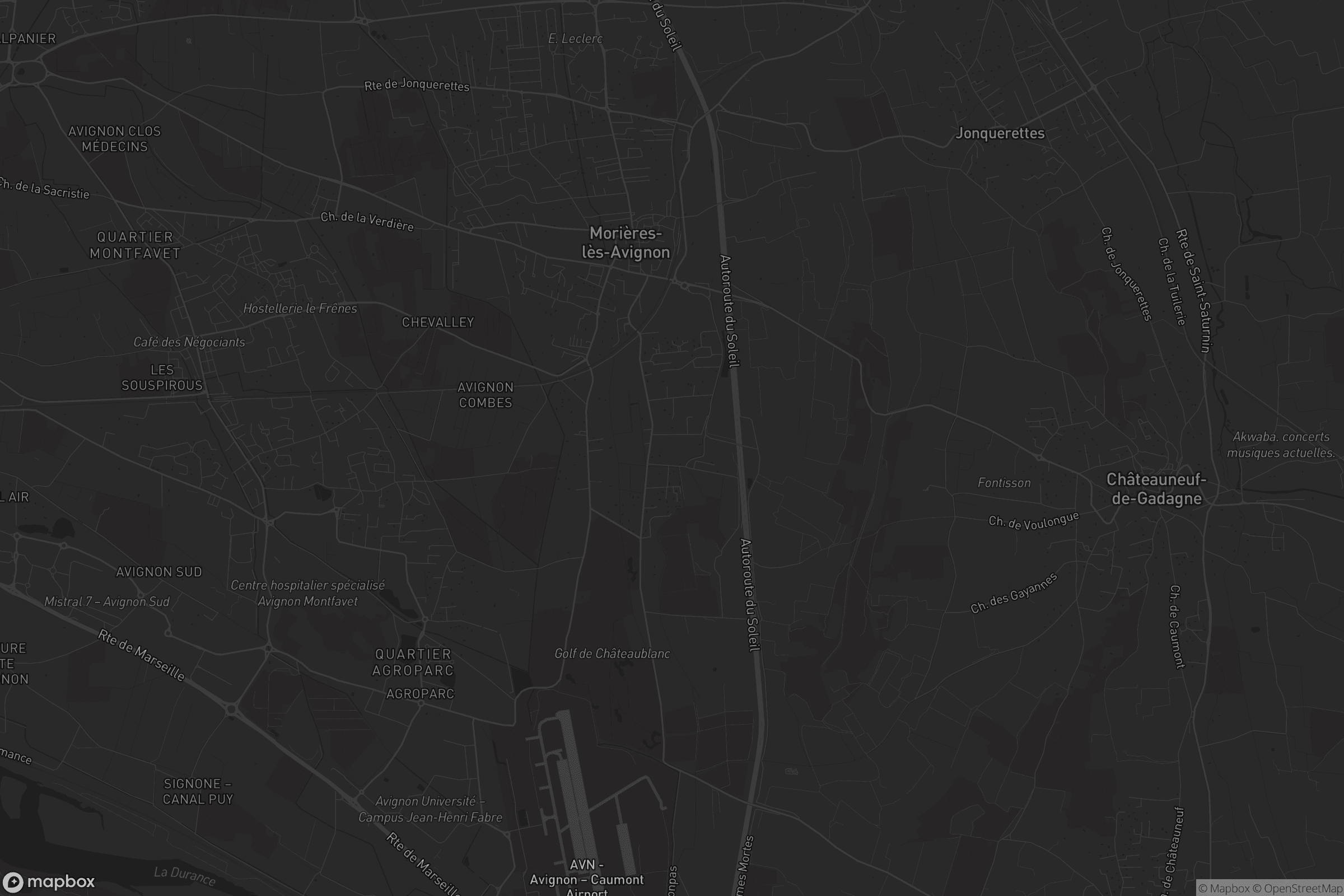 Carte de Morières-lès-Avignon