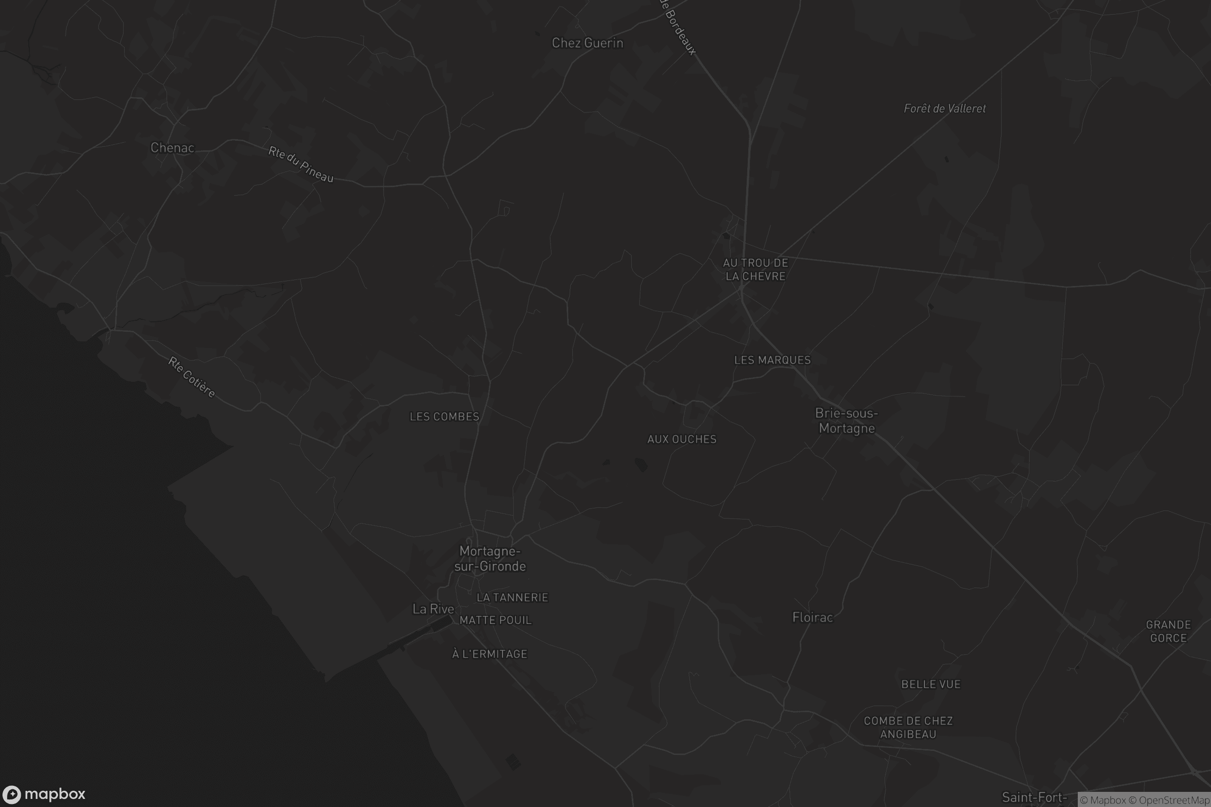 Carte de Mortagne-sur-Gironde
