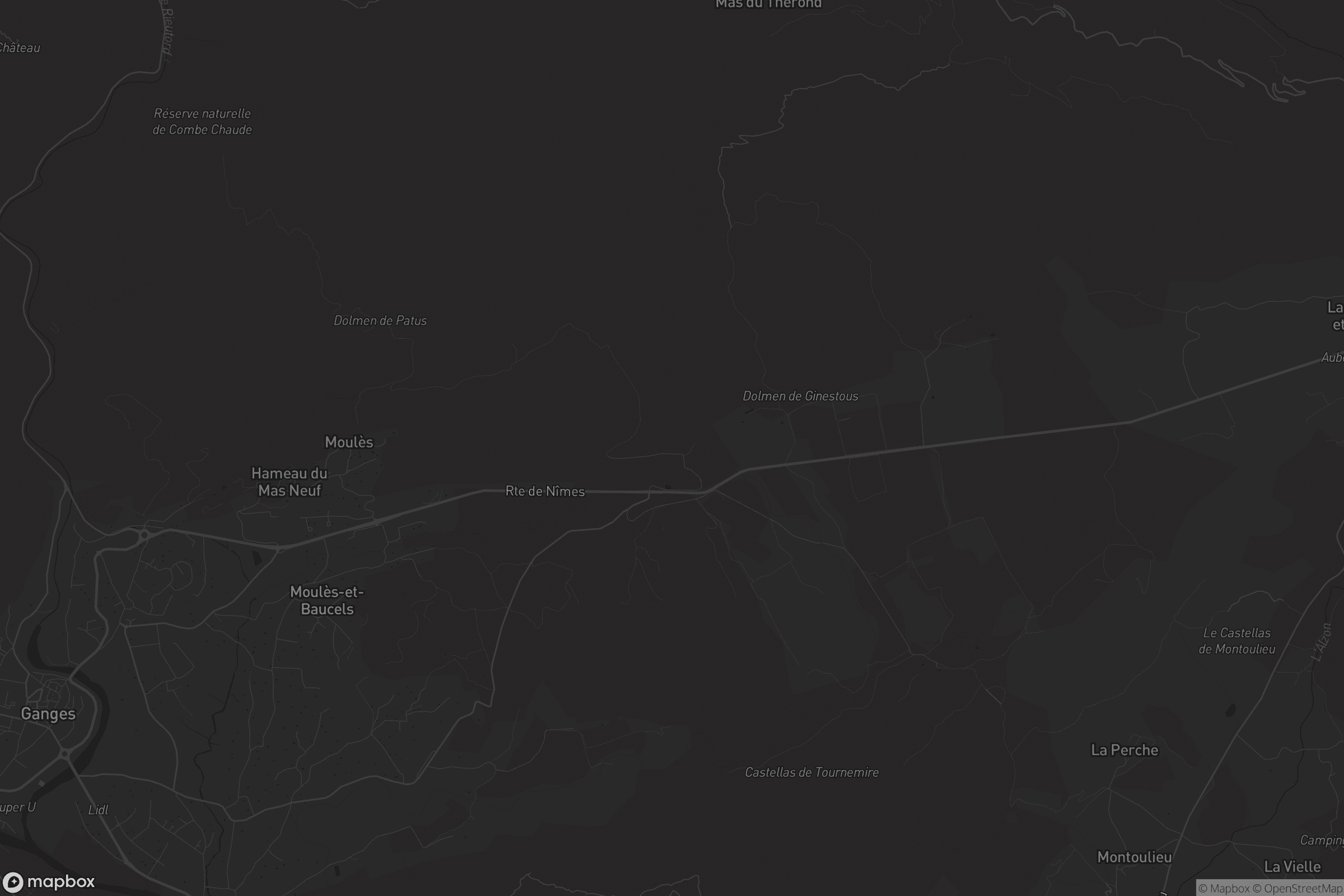 Carte de Moulès-et-Baucels
