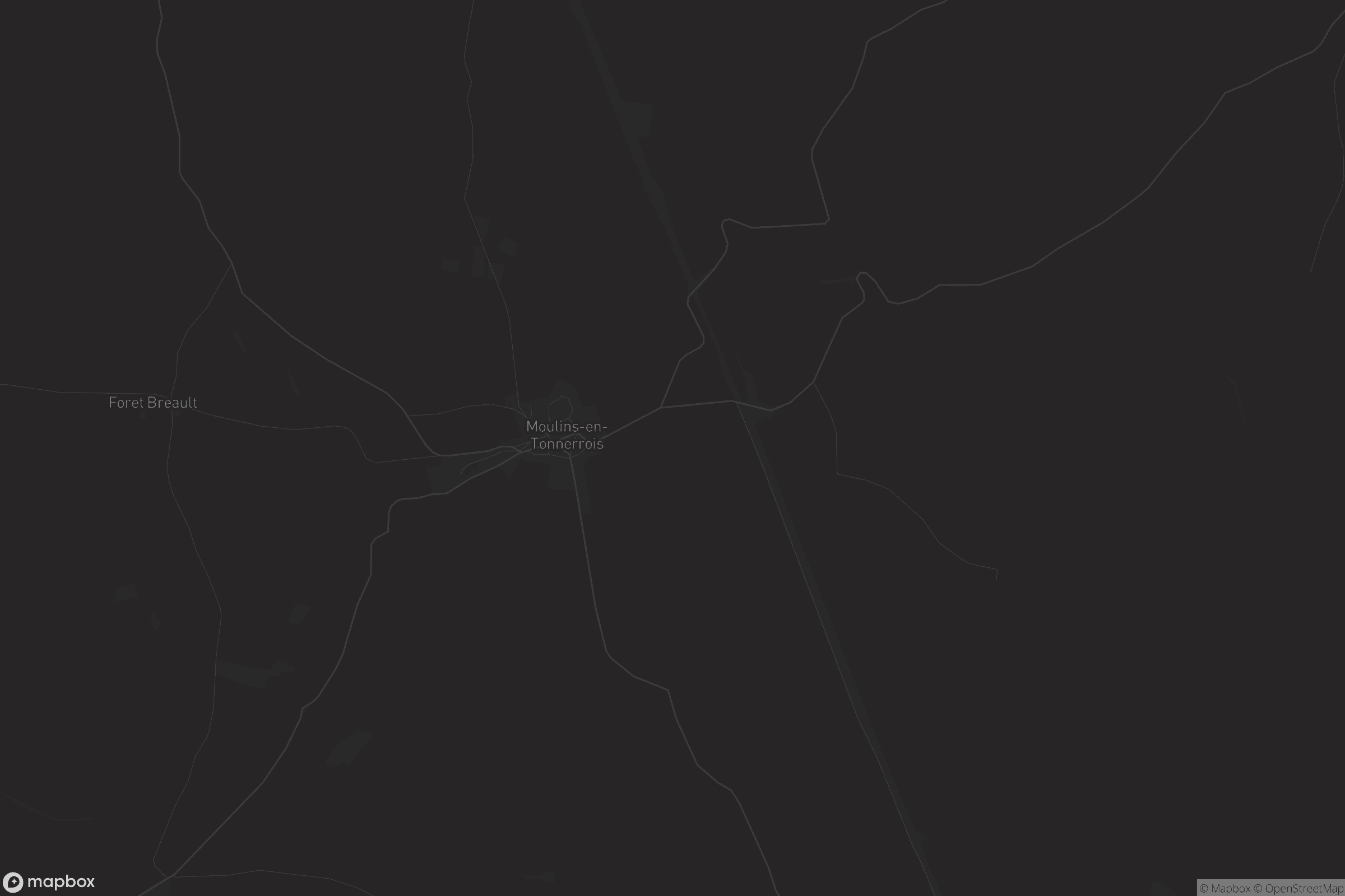 Carte de Moulins-en-Tonnerrois