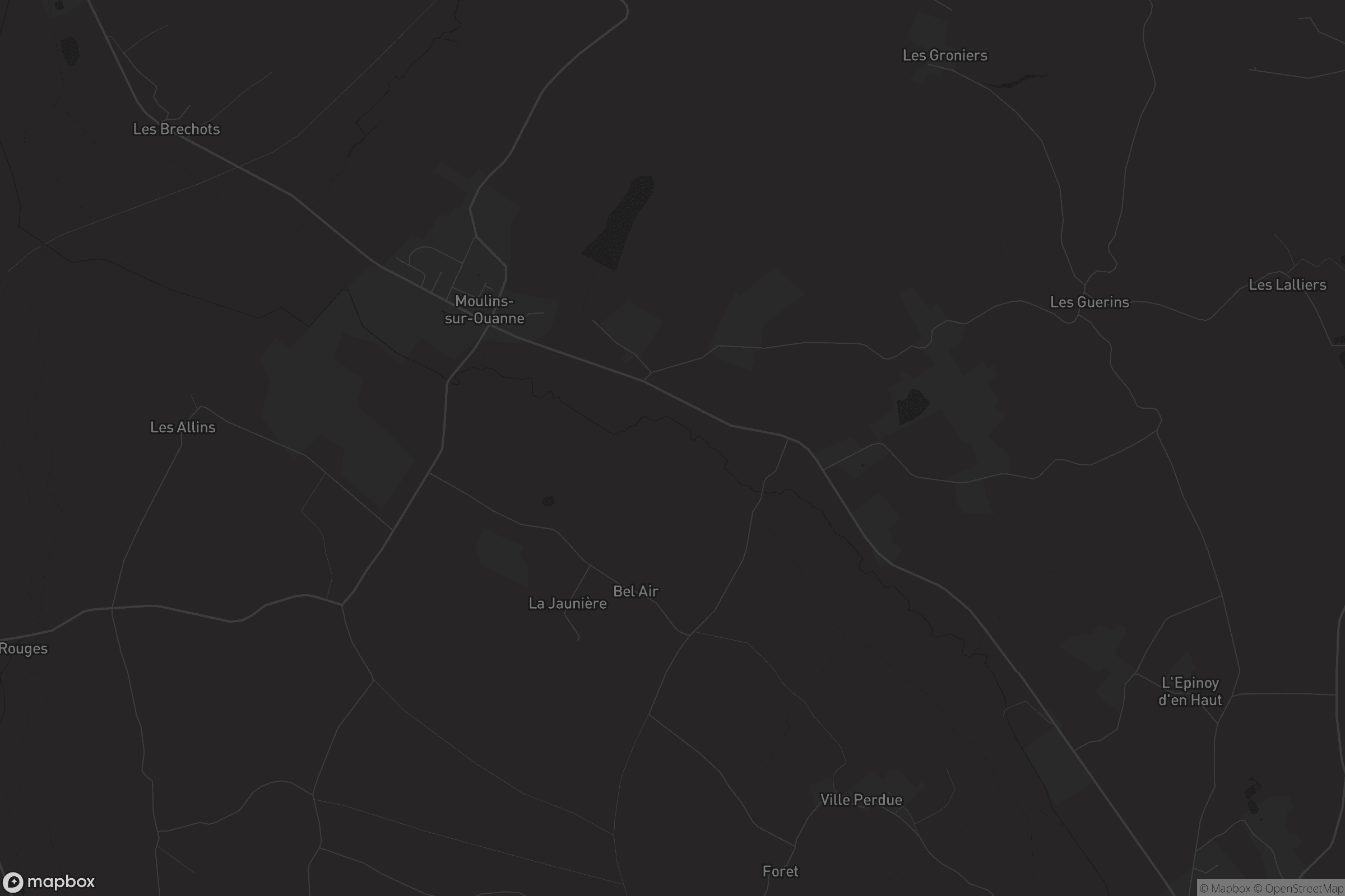Carte de Moulins-sur-Ouanne