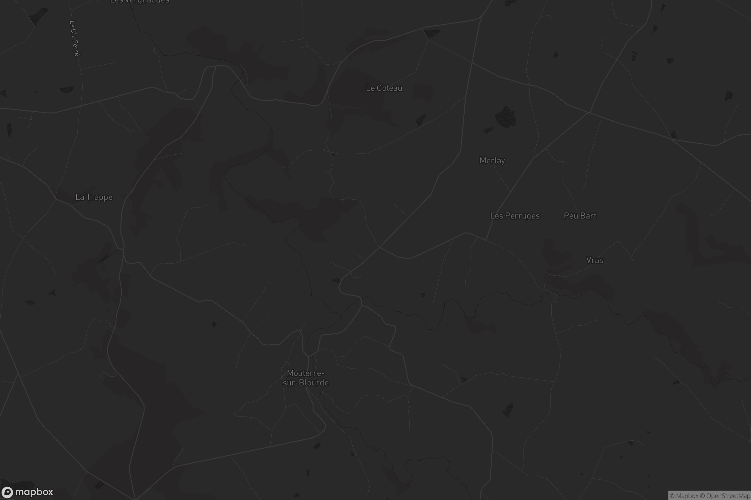 Carte de Mouterre-sur-Blourde