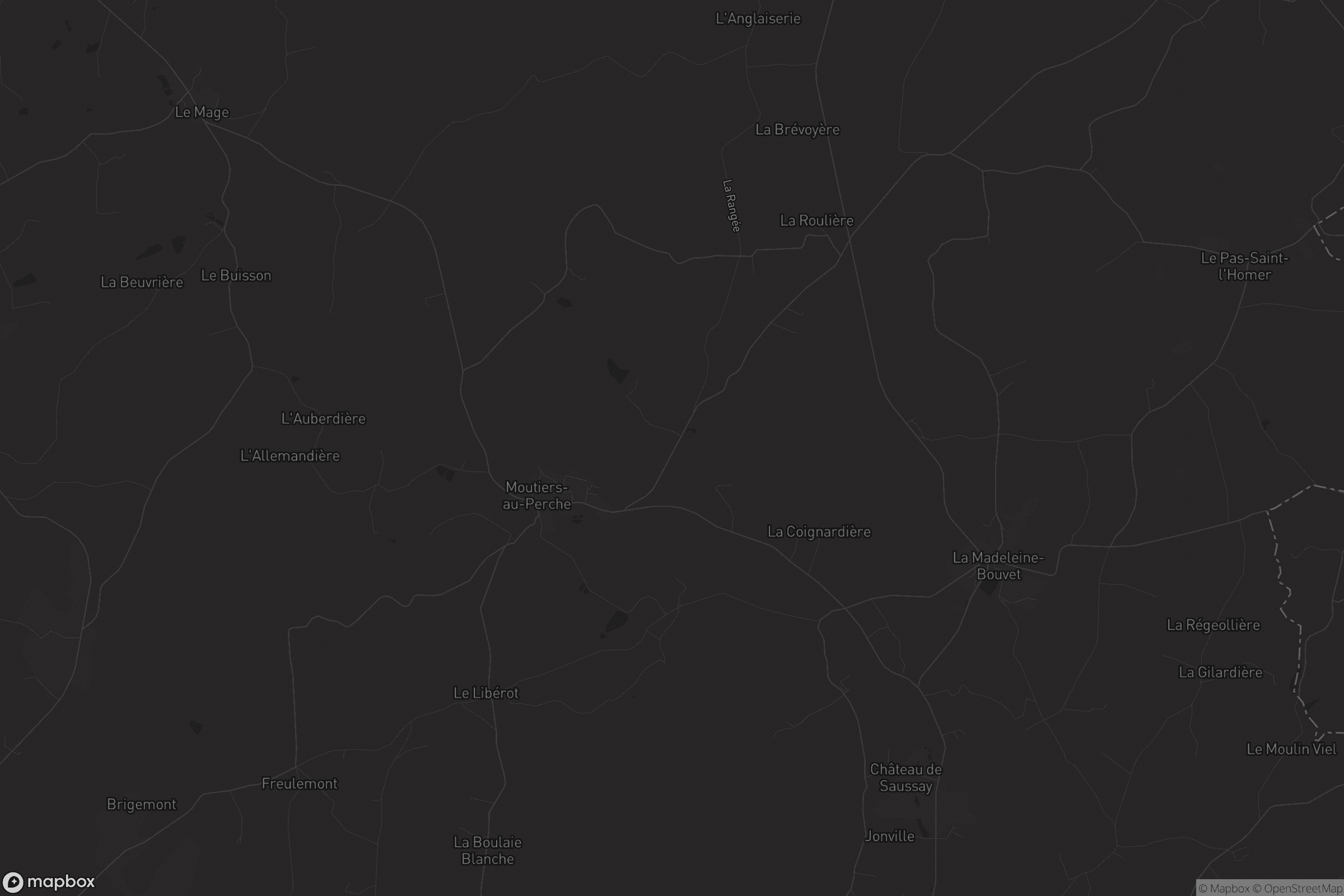 Carte de Moutiers-au-Perche