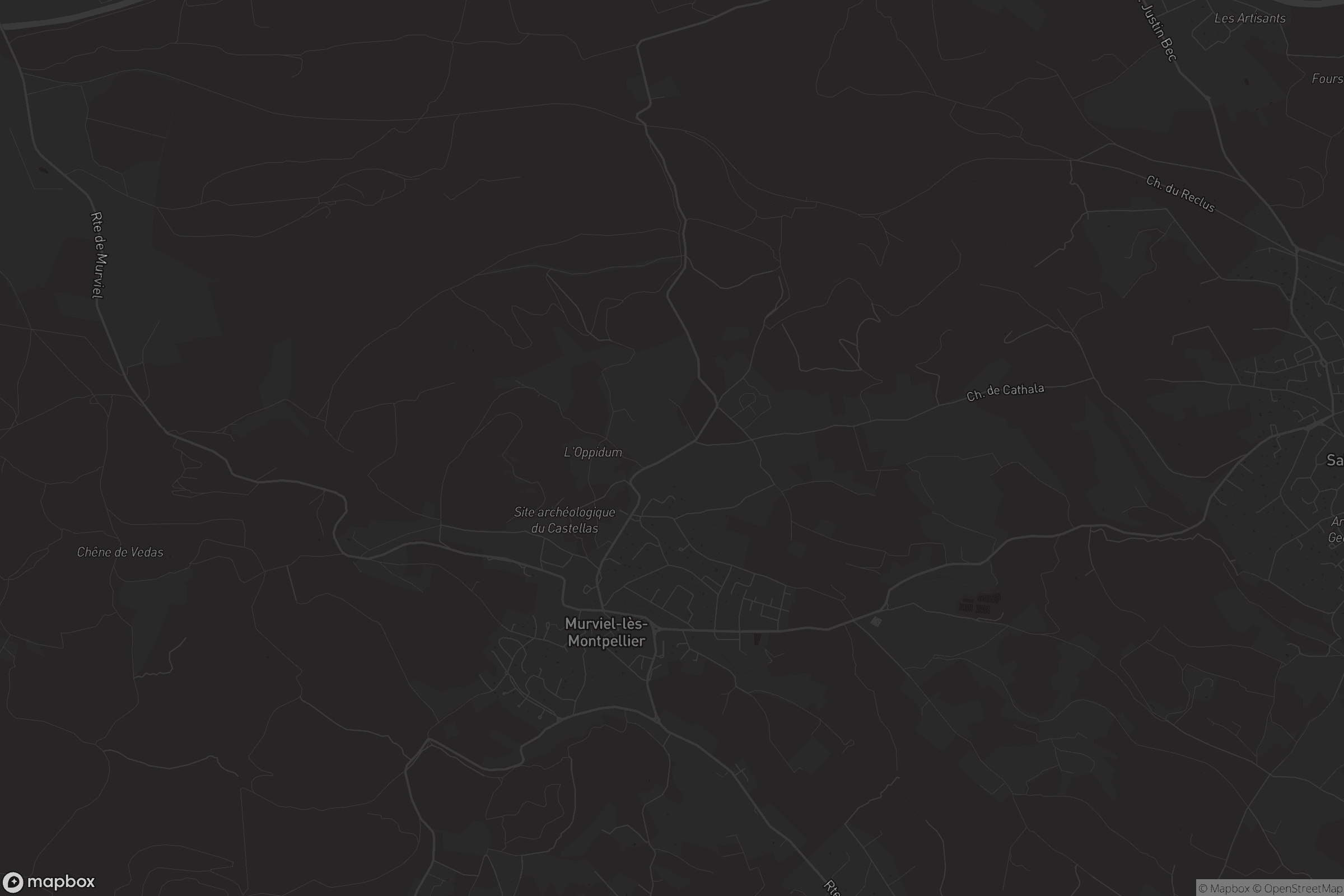 Carte de Murviel-lès-Montpellier