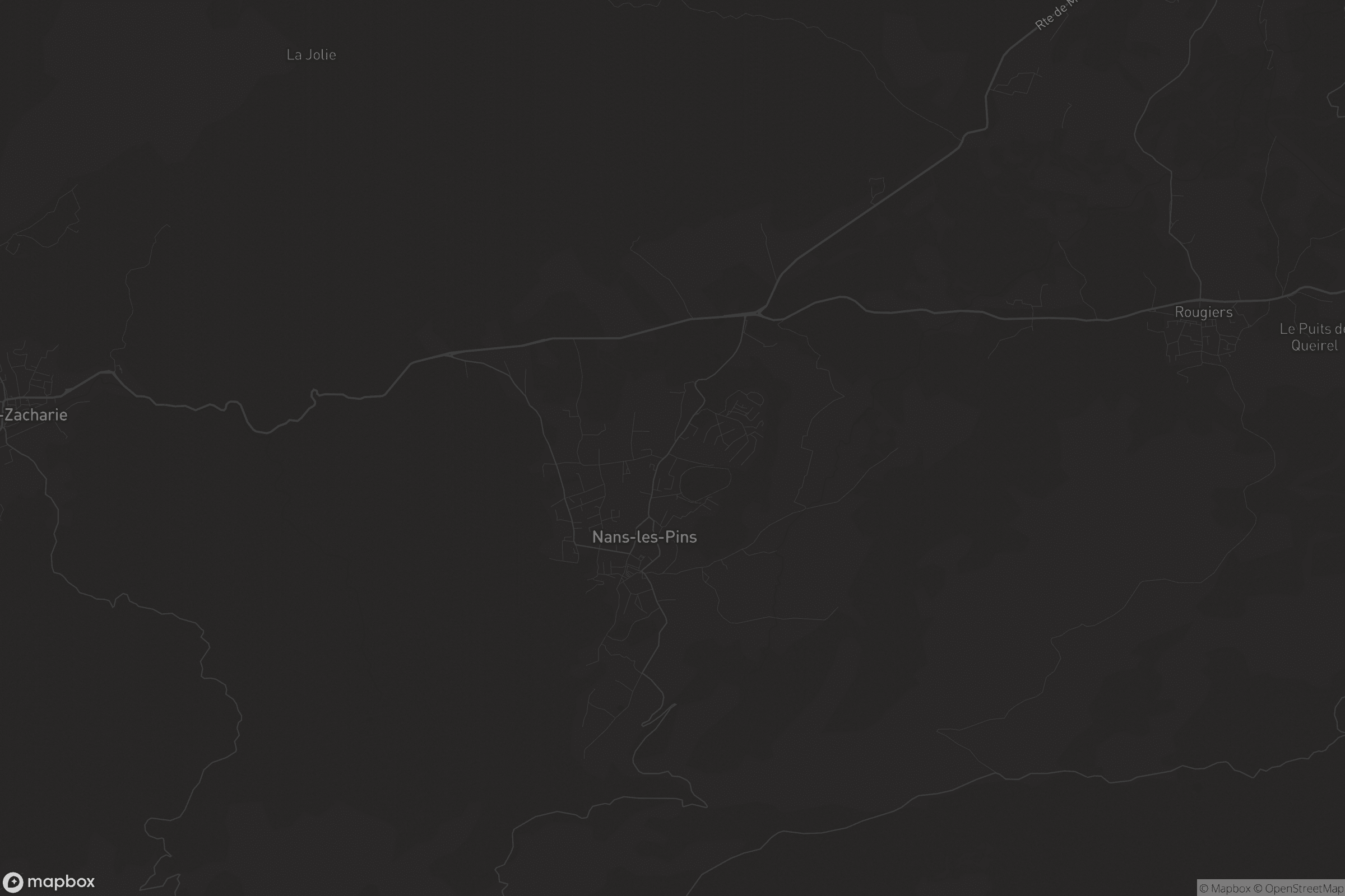 Carte de Nans-les-Pins