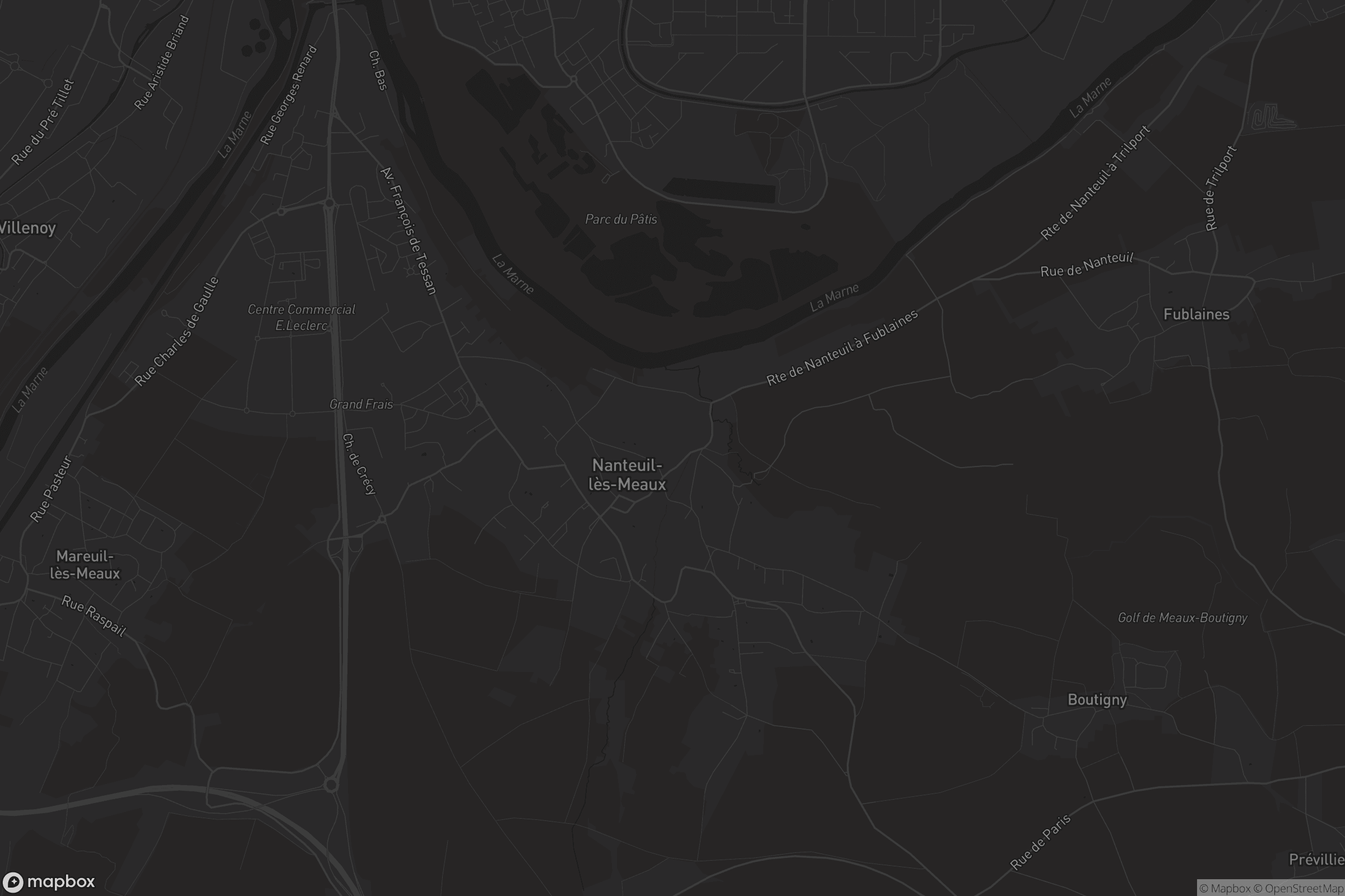 Carte de Nanteuil-lès-Meaux