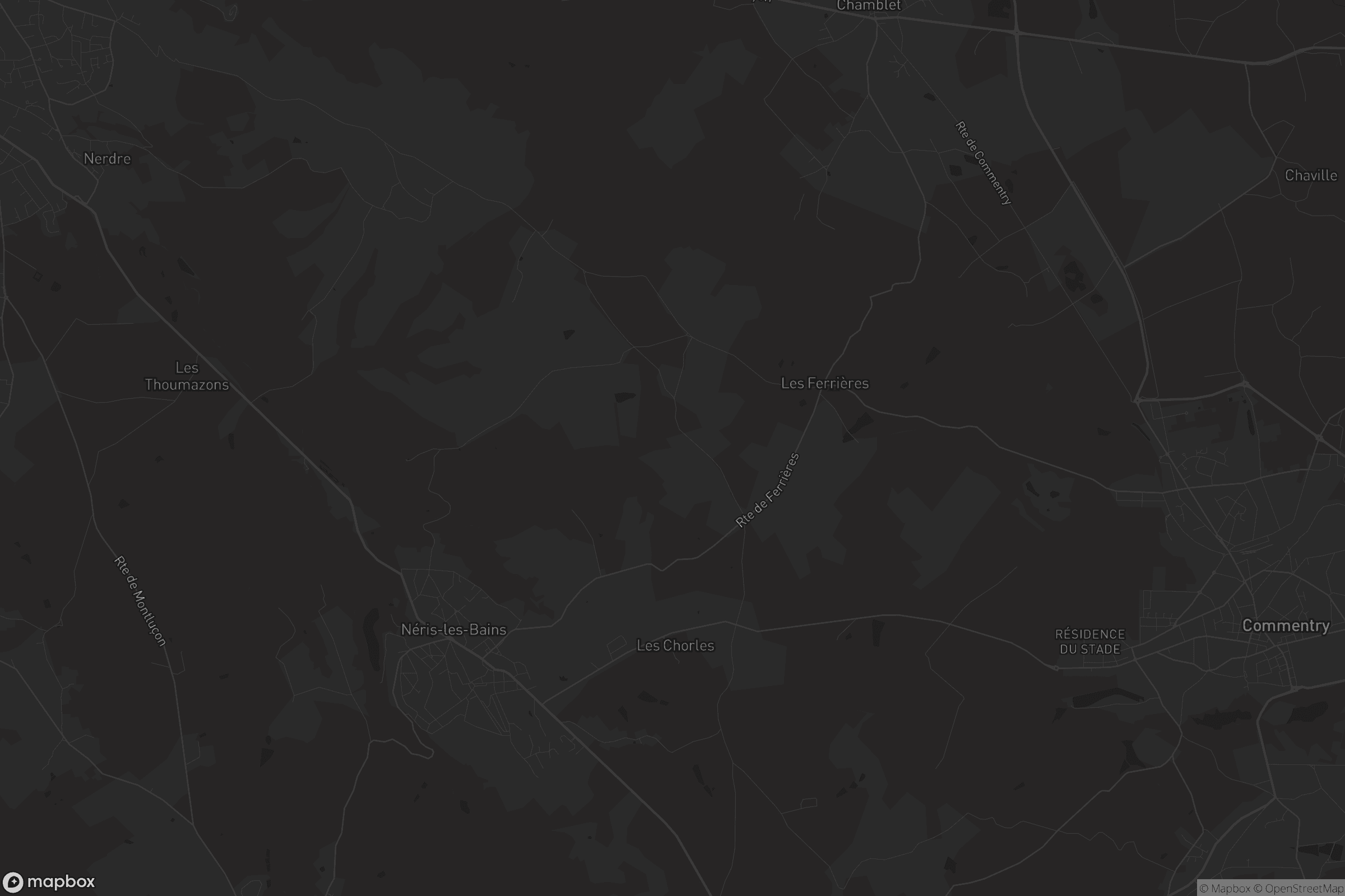 Carte de Néris-les-Bains