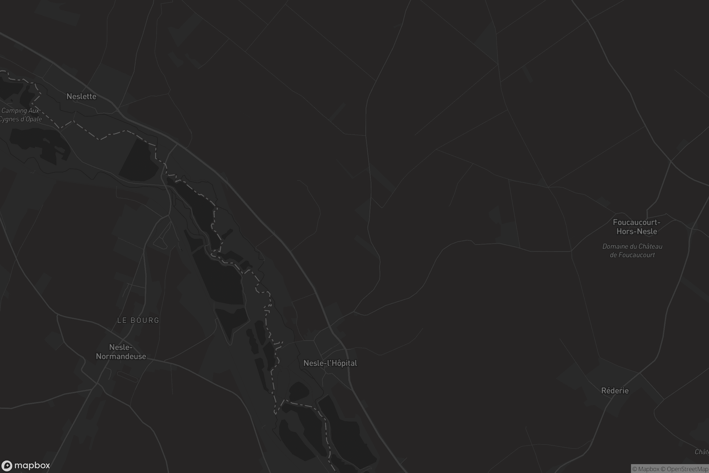 Carte de Nesle-l'Hôpital