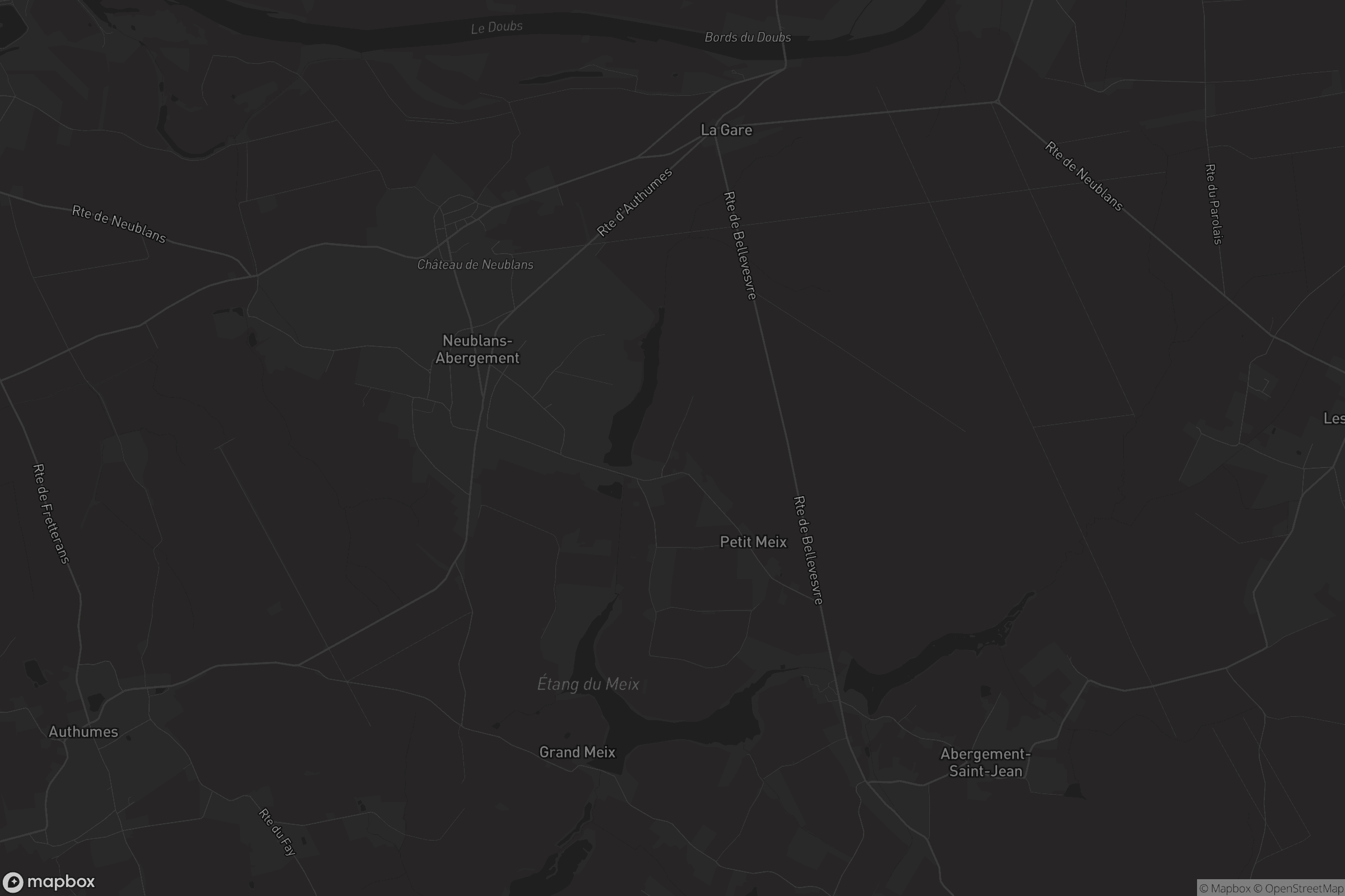 Carte de Neublans-Abergement