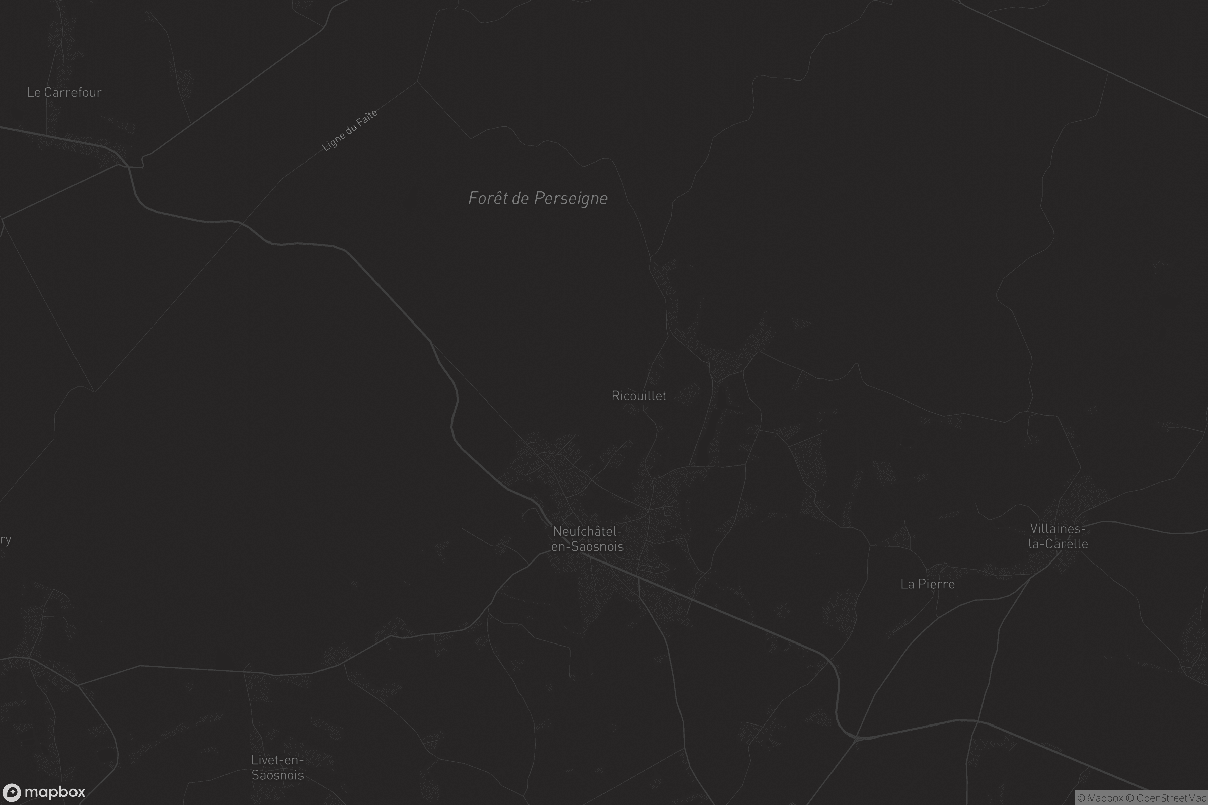 Carte de Neufchâtel-en-Saosnois