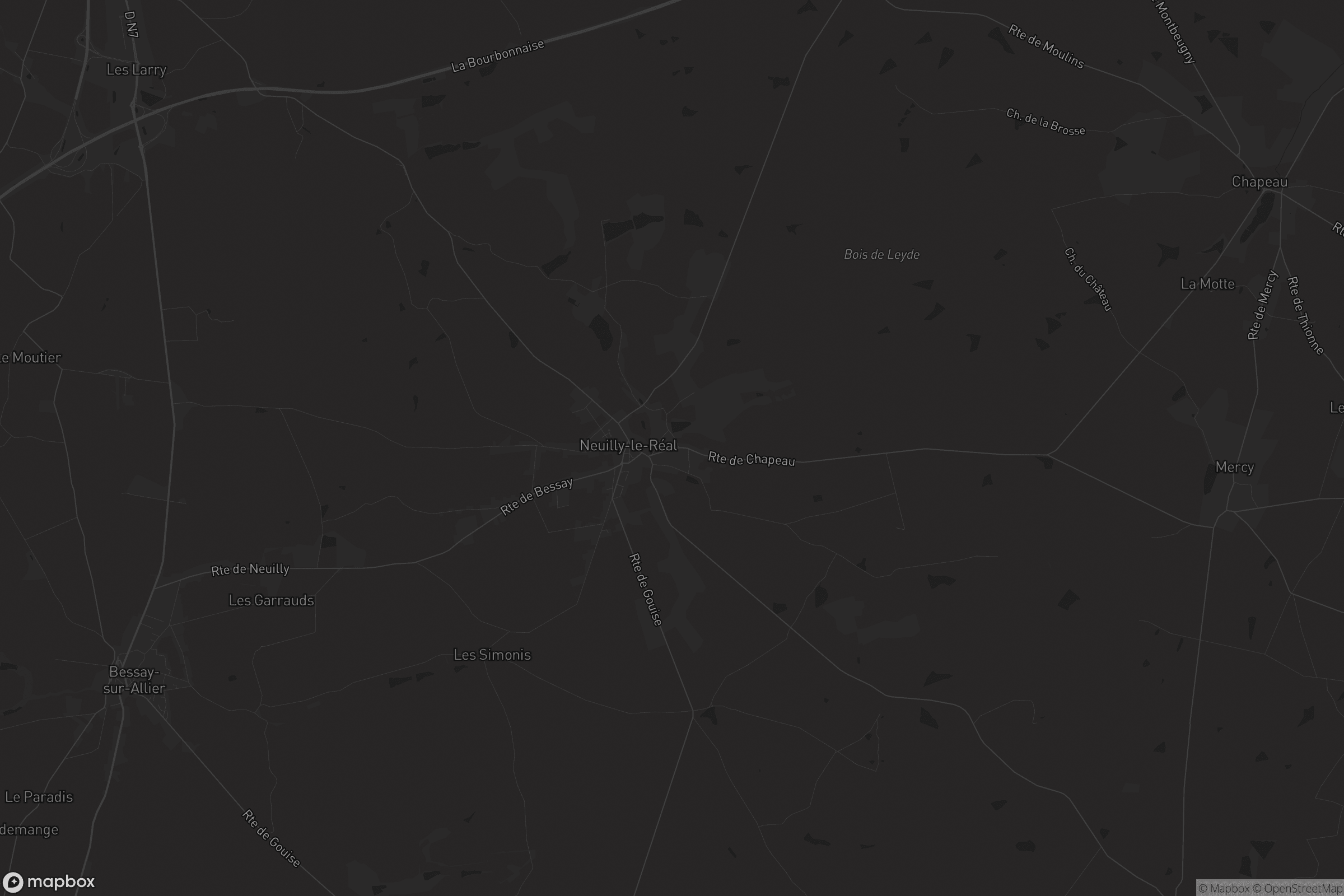 Carte de Neuilly-le-Réal