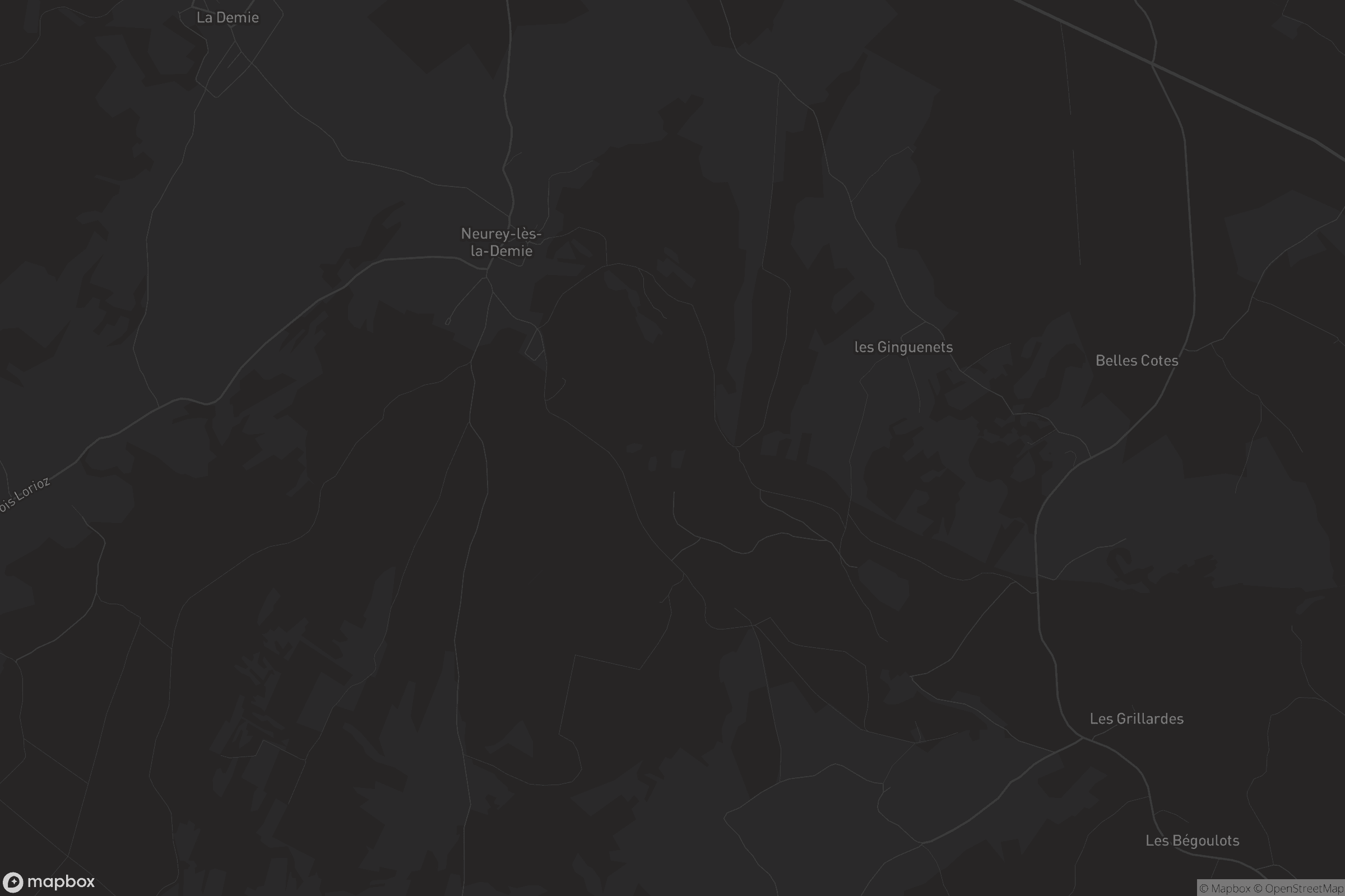 Carte de Neurey-lès-la-Demie