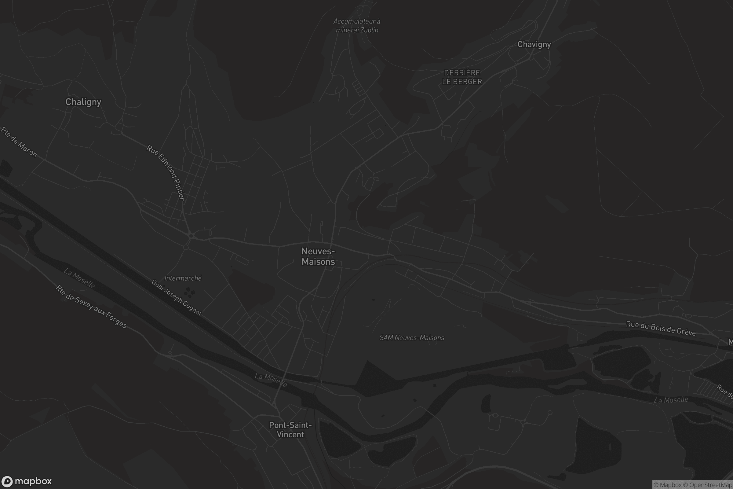 Carte de Neuves-Maisons