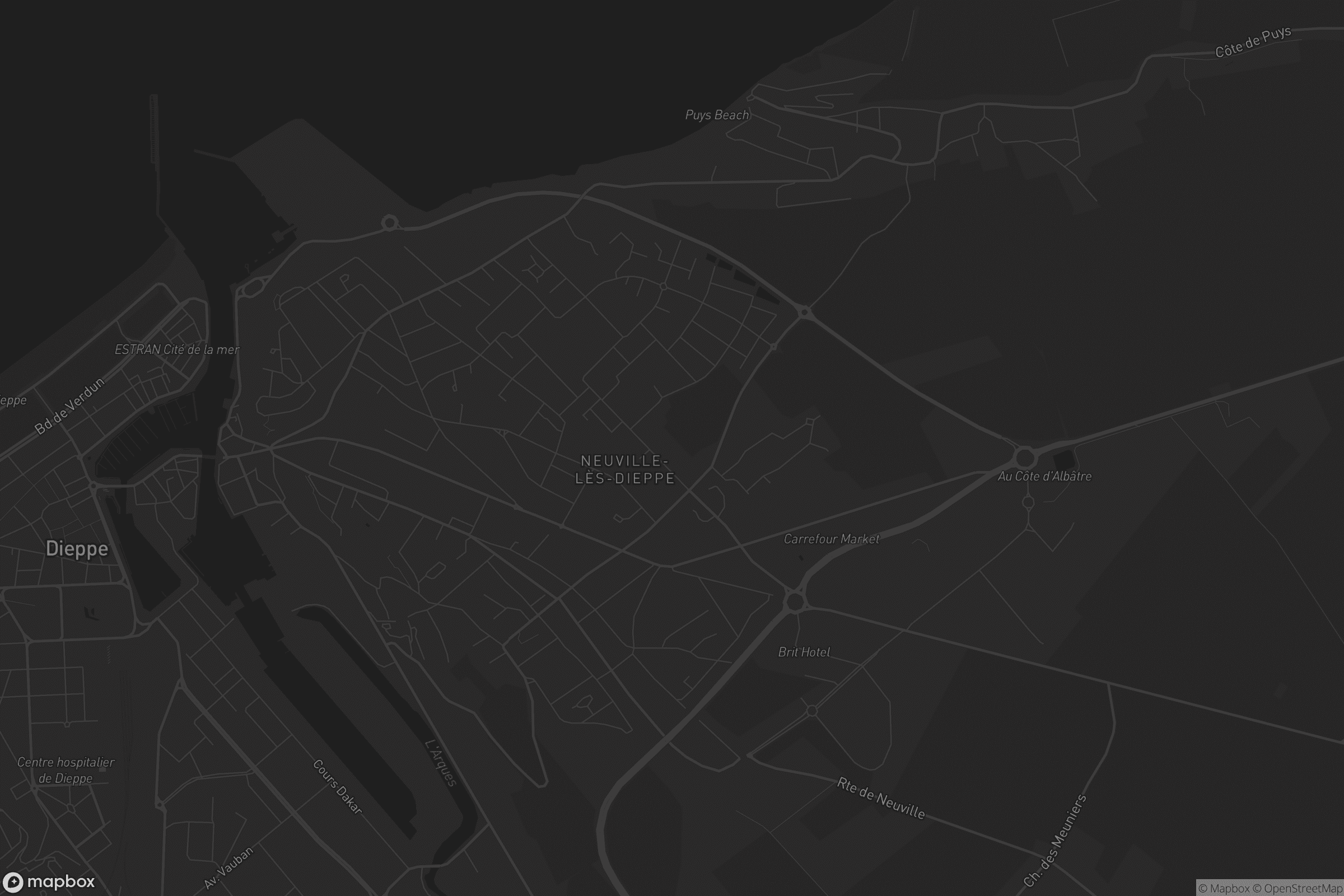 Carte de Neuville-lès-Dieppe