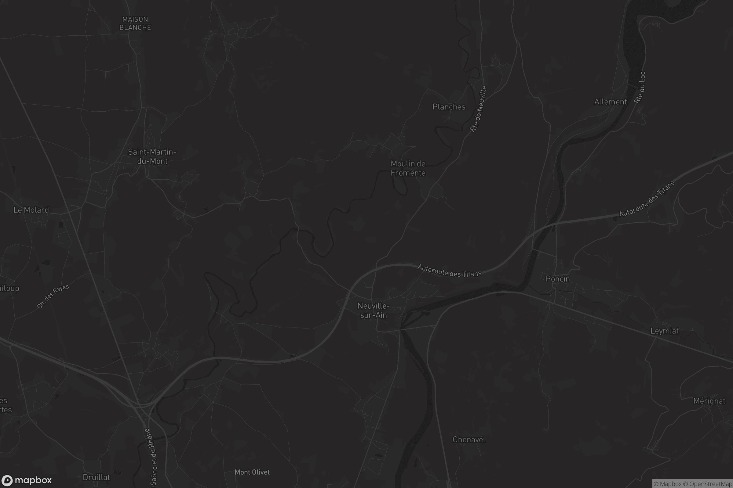 Carte de Neuville-sur-Ain