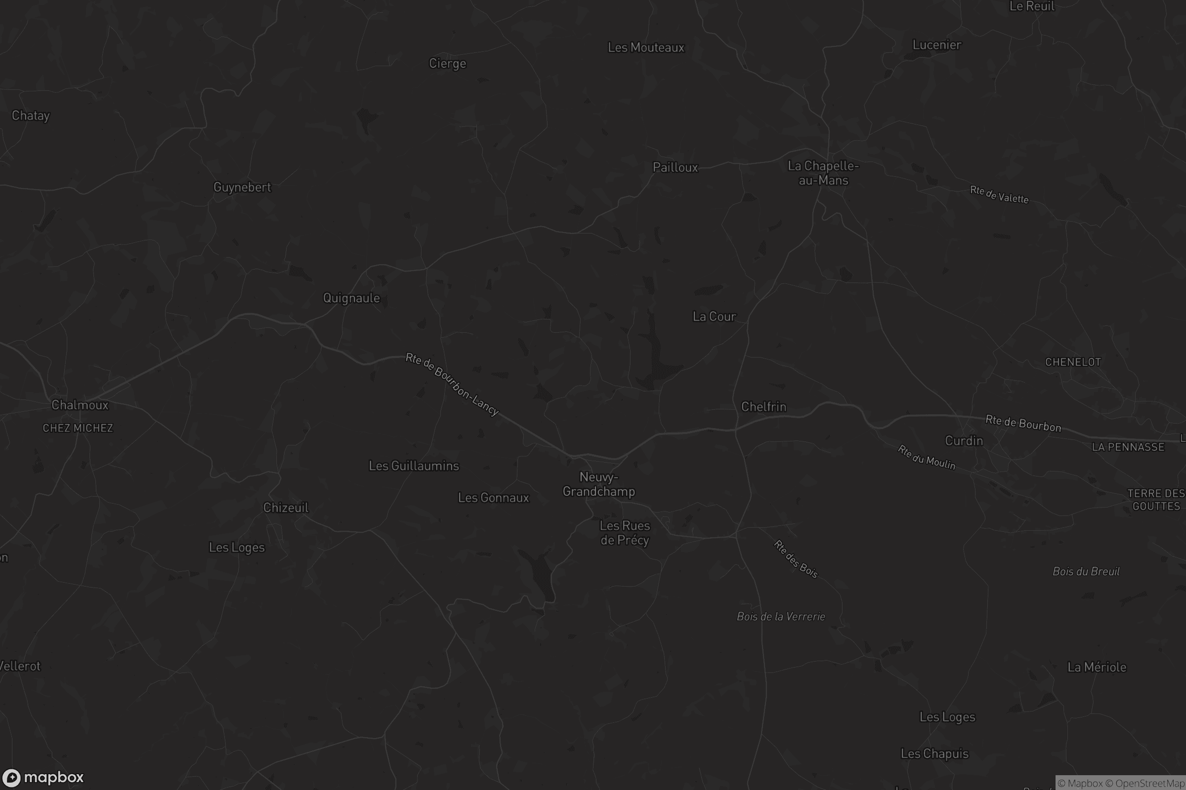 Carte de Neuvy-Grandchamp