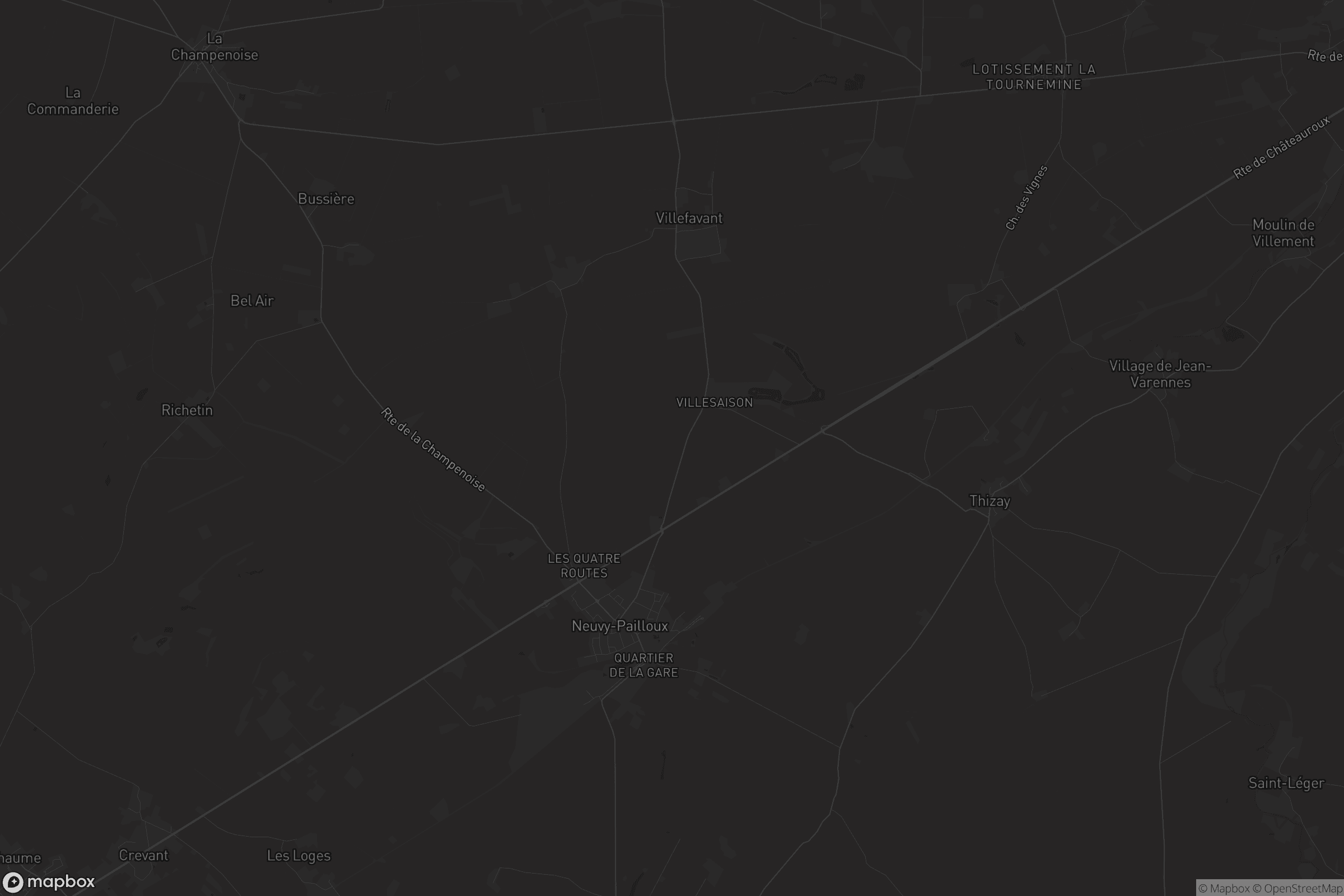 Carte de Neuvy-Pailloux