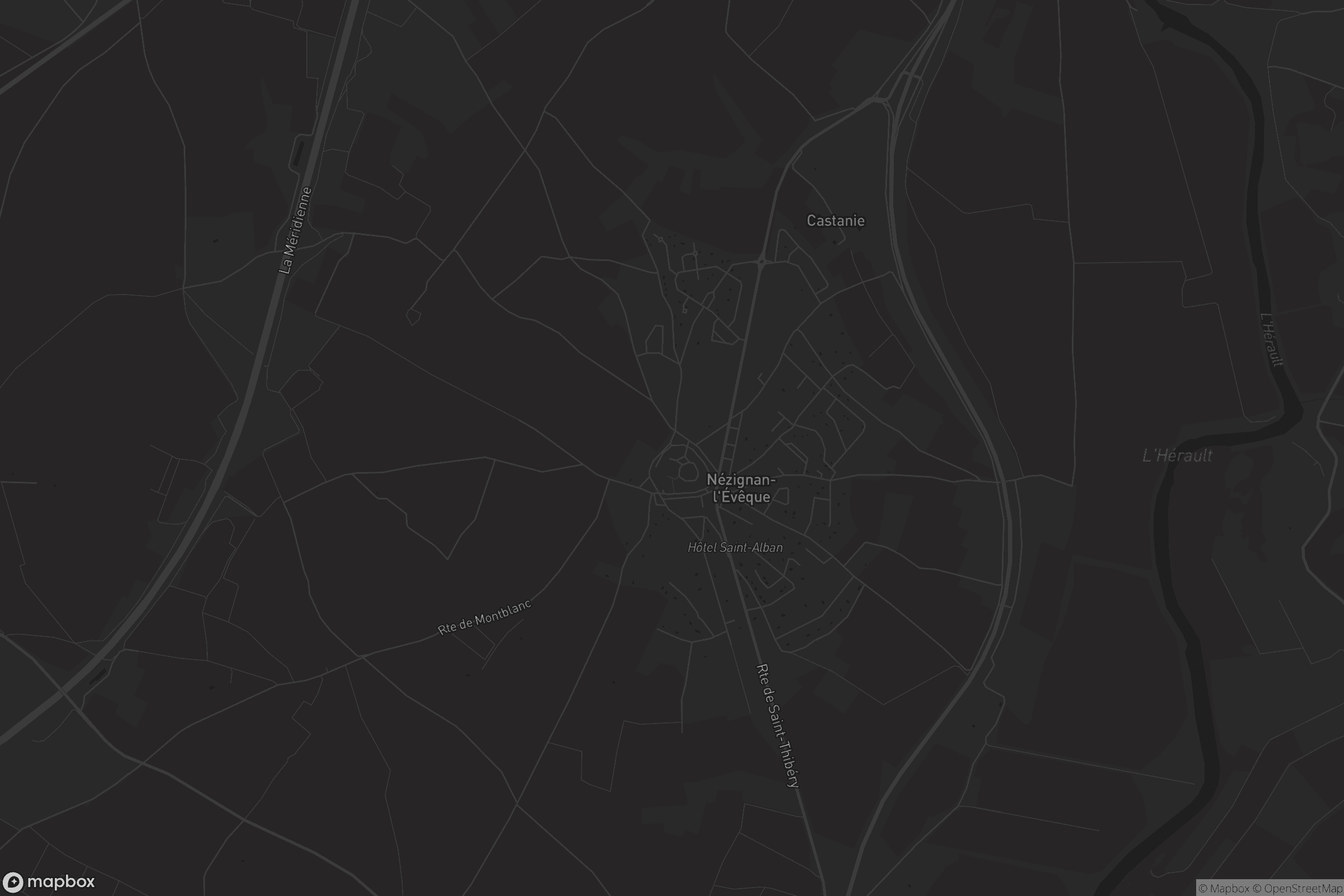 Carte de Nézignan-l'Évêque