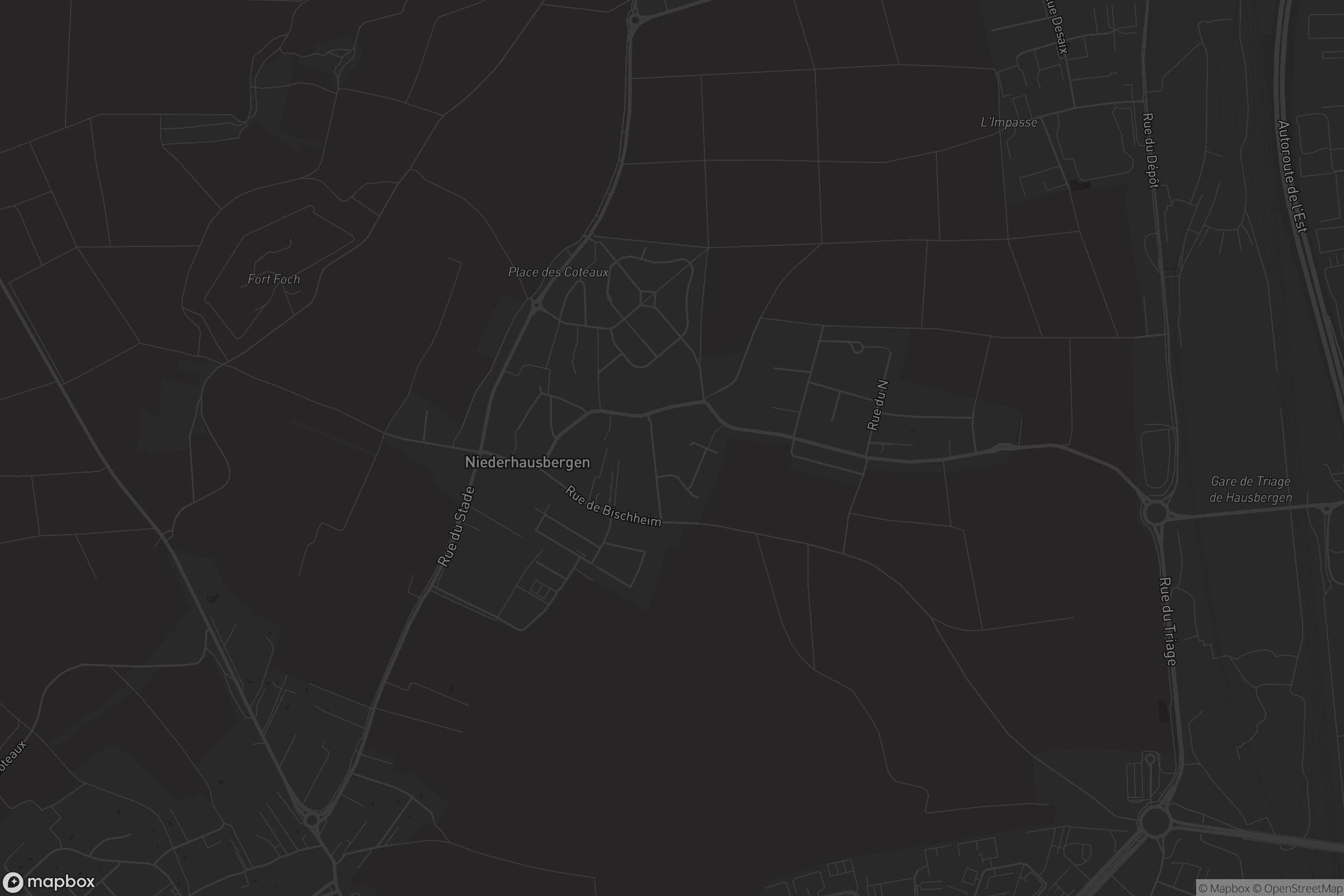 Carte de Niederhausbergen