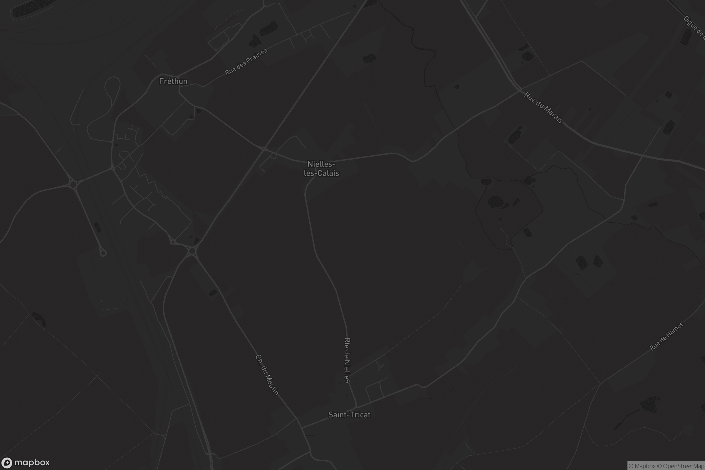 Carte de Nielles-lès-Calais