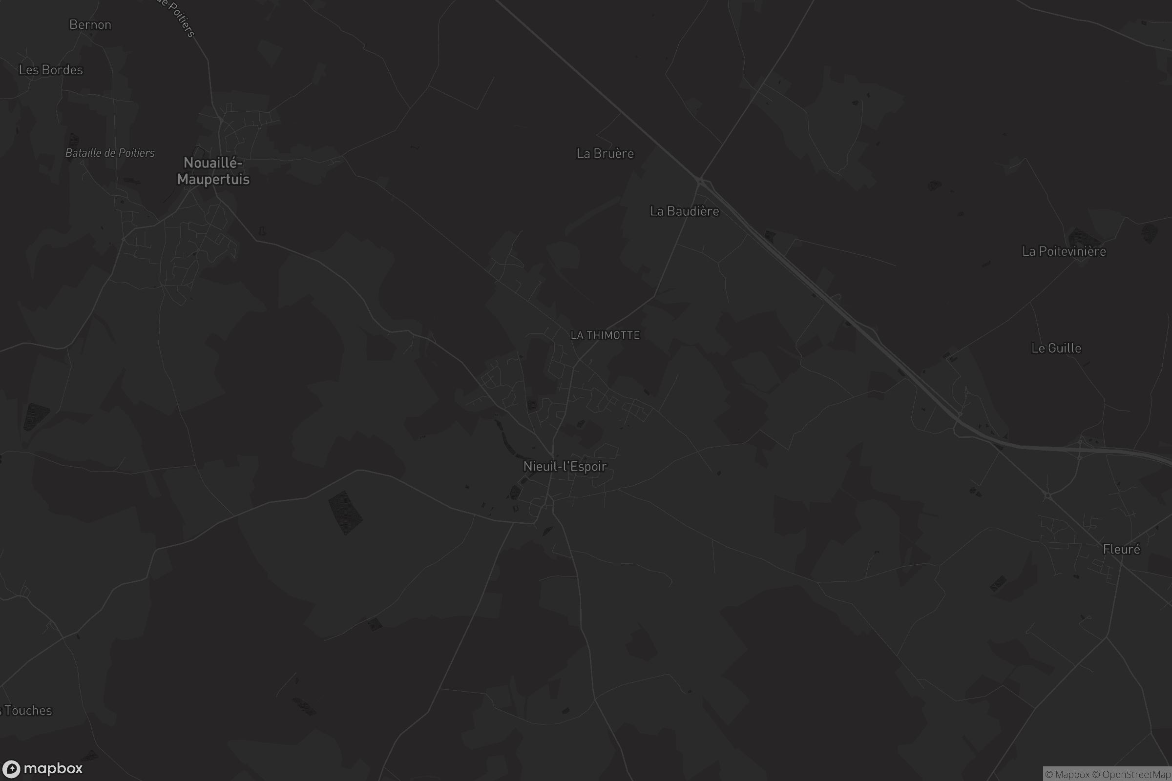 Carte de Nieuil-l'Espoir