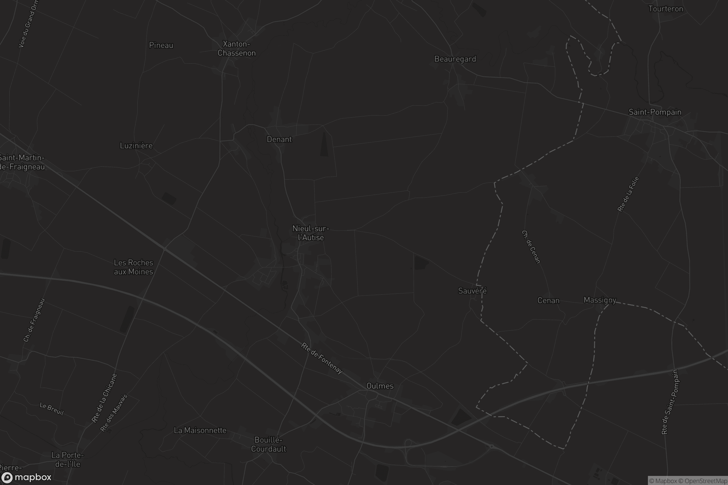 Carte de Nieul-sur-l'Autise